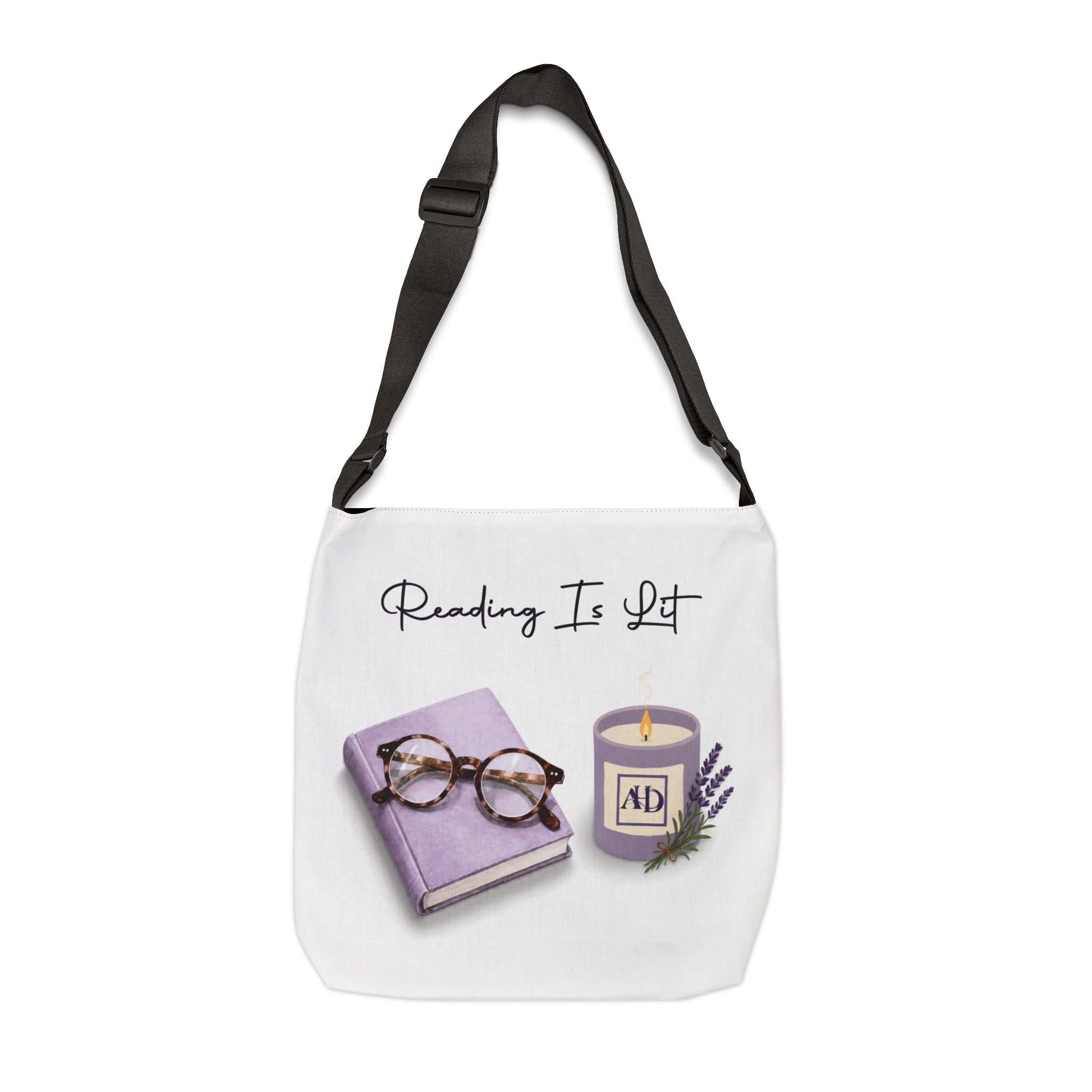 Reading Is Lit Adjustable Tote Bag - Image 2