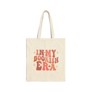 In My Bookish Era Retro Cotton Canvas Tote