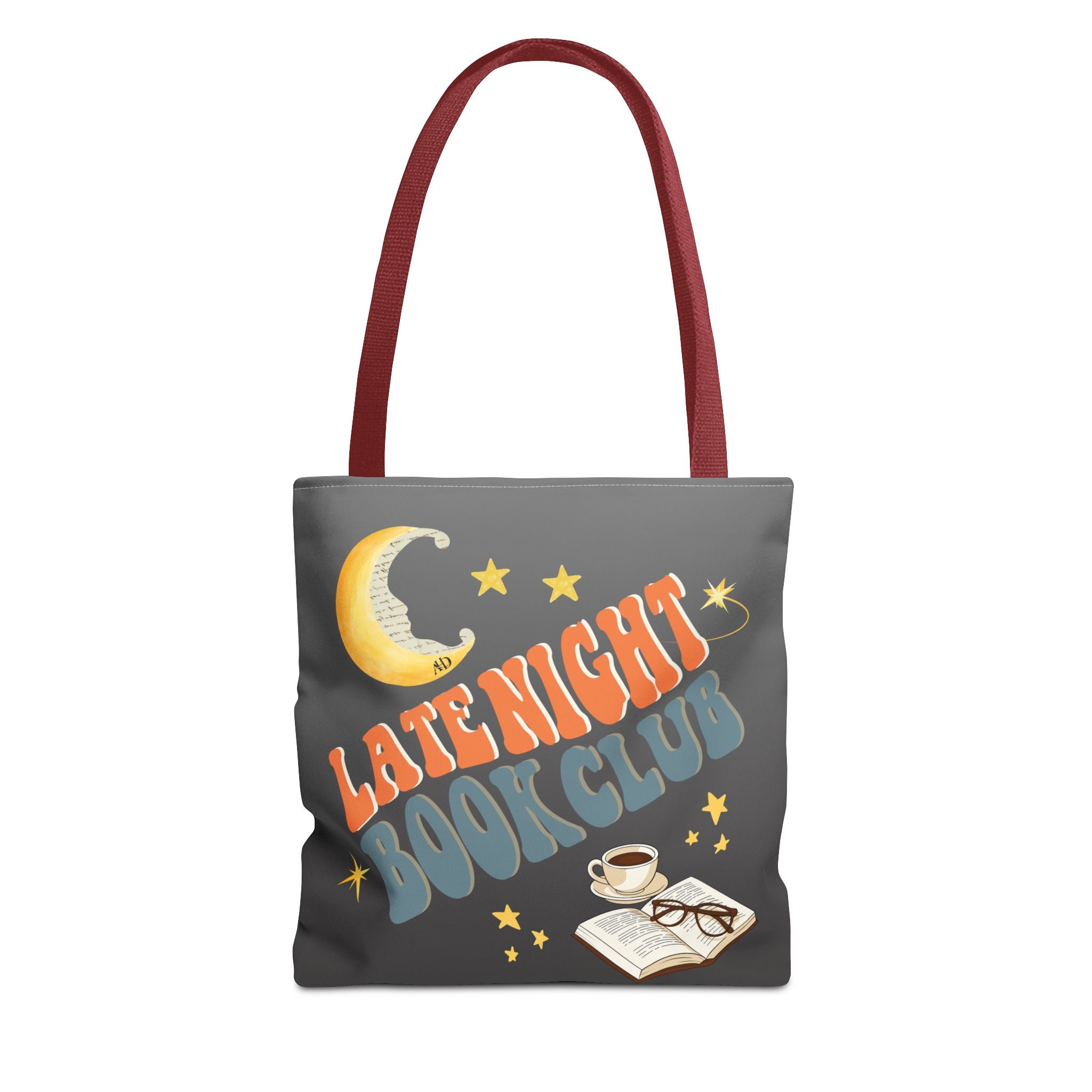 Late Night Book Club Polyester Tote Bag - Image 4