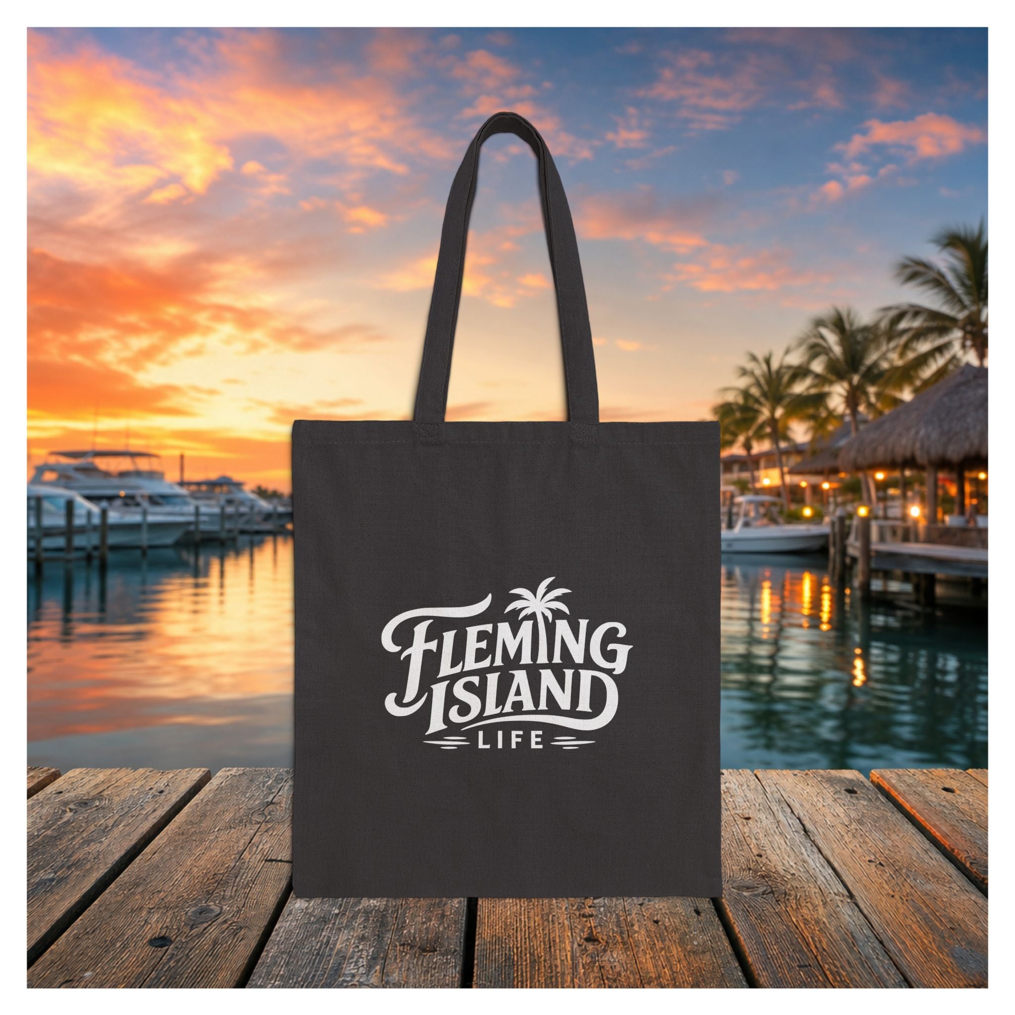 Fleming Island | Neighbors Are Meant for Day Drinking Canvas Tote | Clay County Collection - Image 8