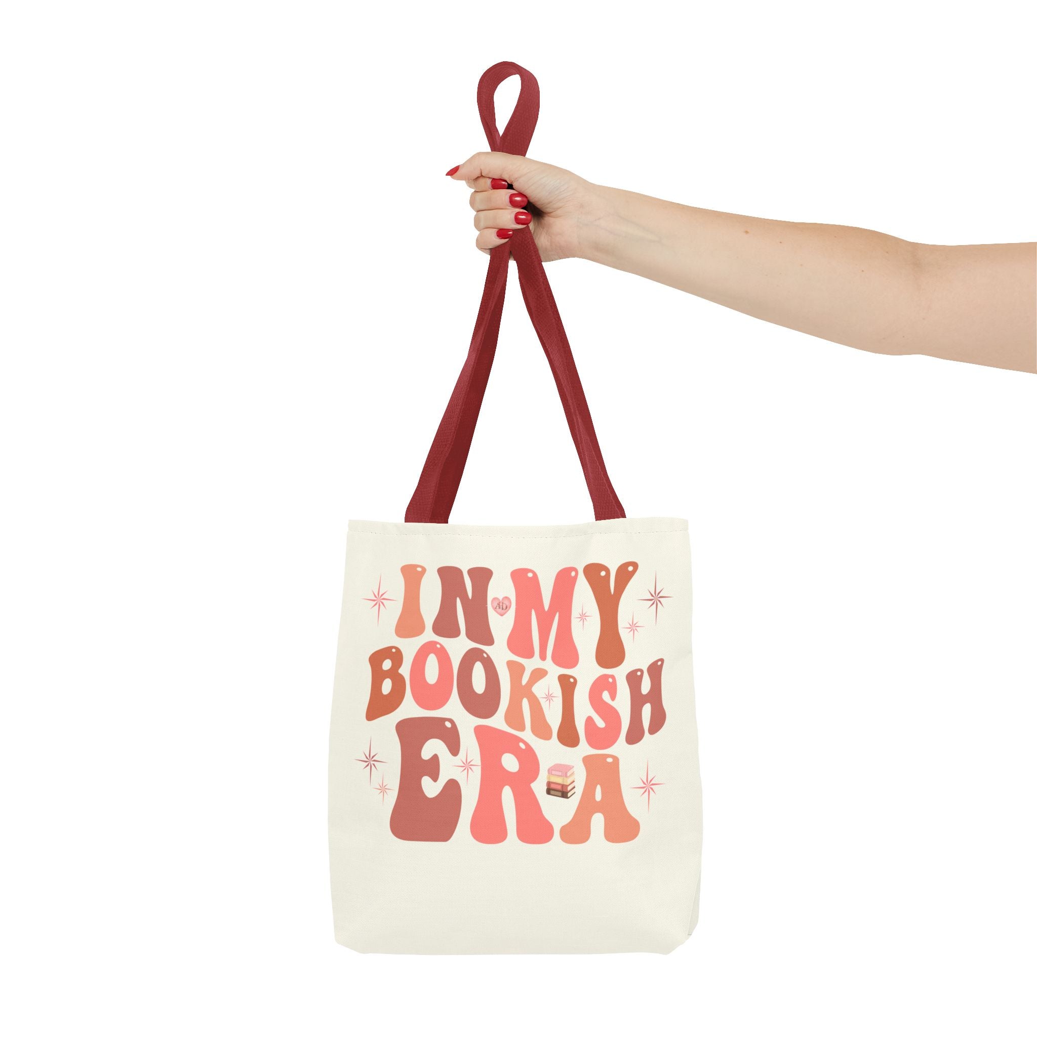 In My Bookish Era Retro Polyester Tote - Image 27