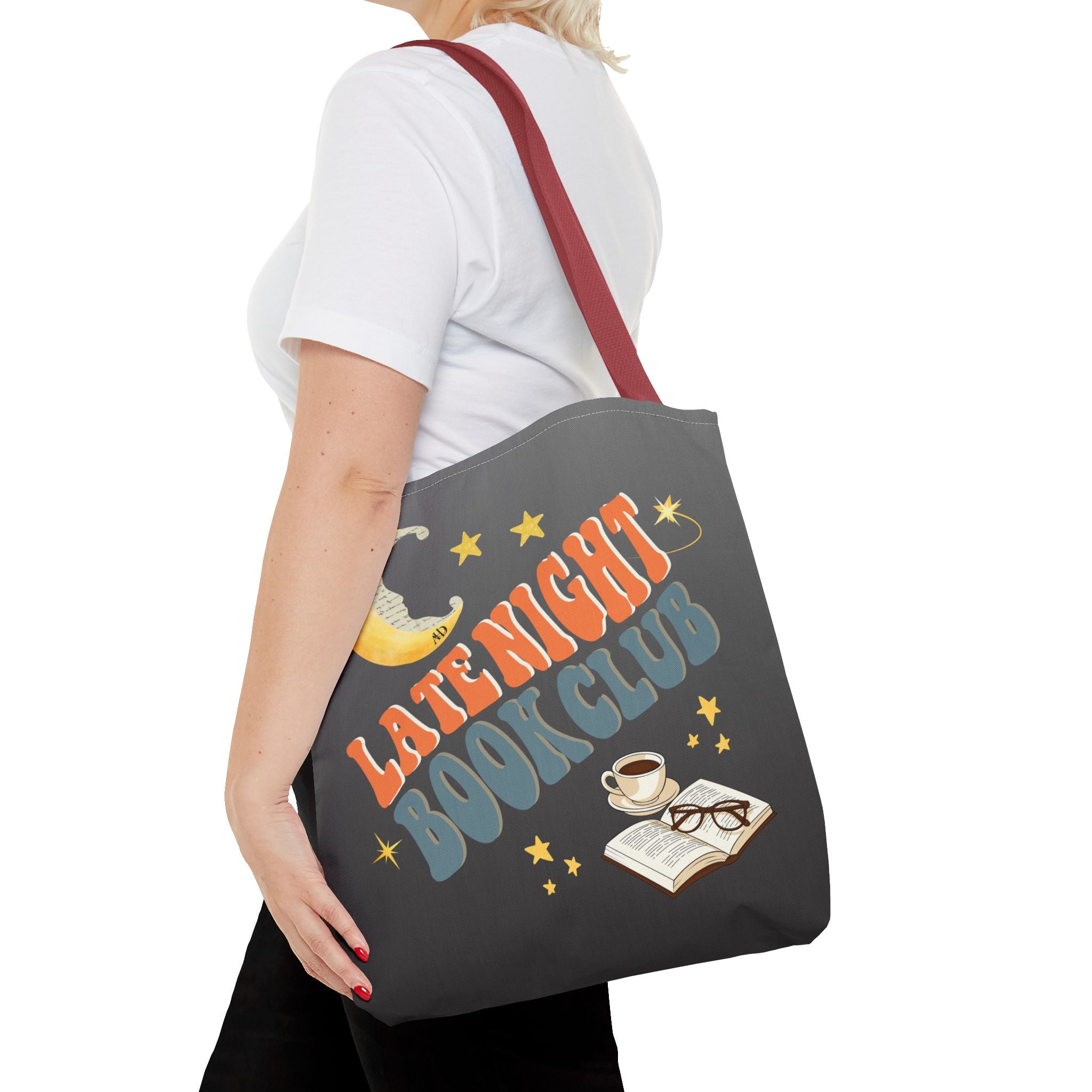 Late Night Book Club Polyester Tote Bag - Image 30