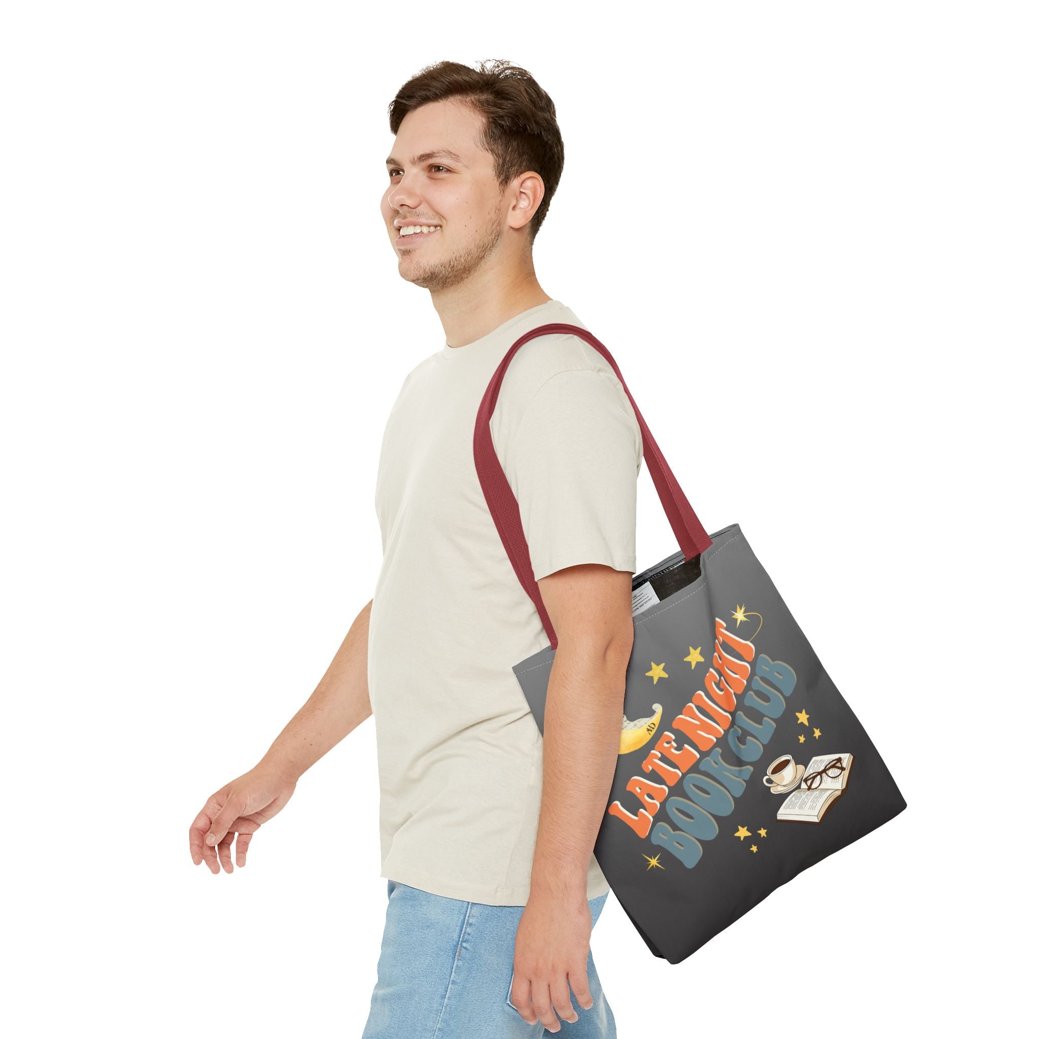 Late Night Book Club Polyester Tote Bag - Image 29