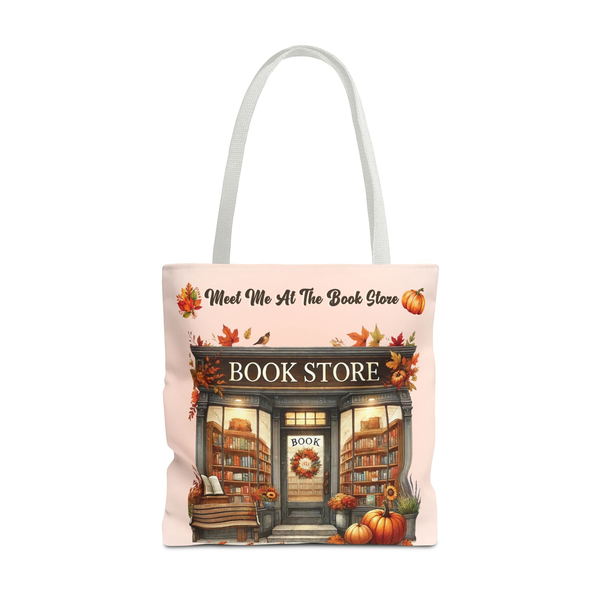 Meet Me at the Book Store Autumn Tote Bag - Image 9