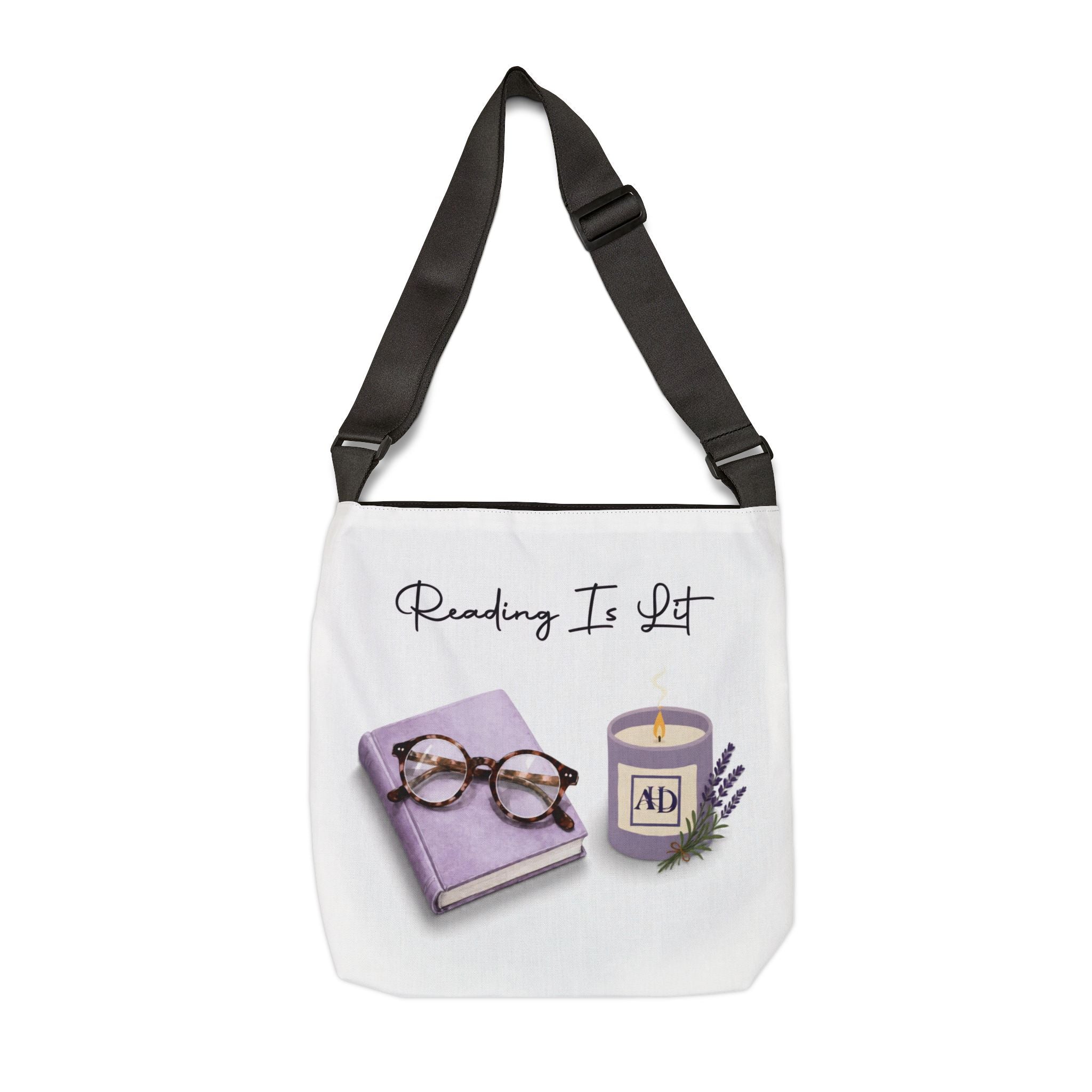 Reading Is Lit Adjustable Tote Bag - Image 6