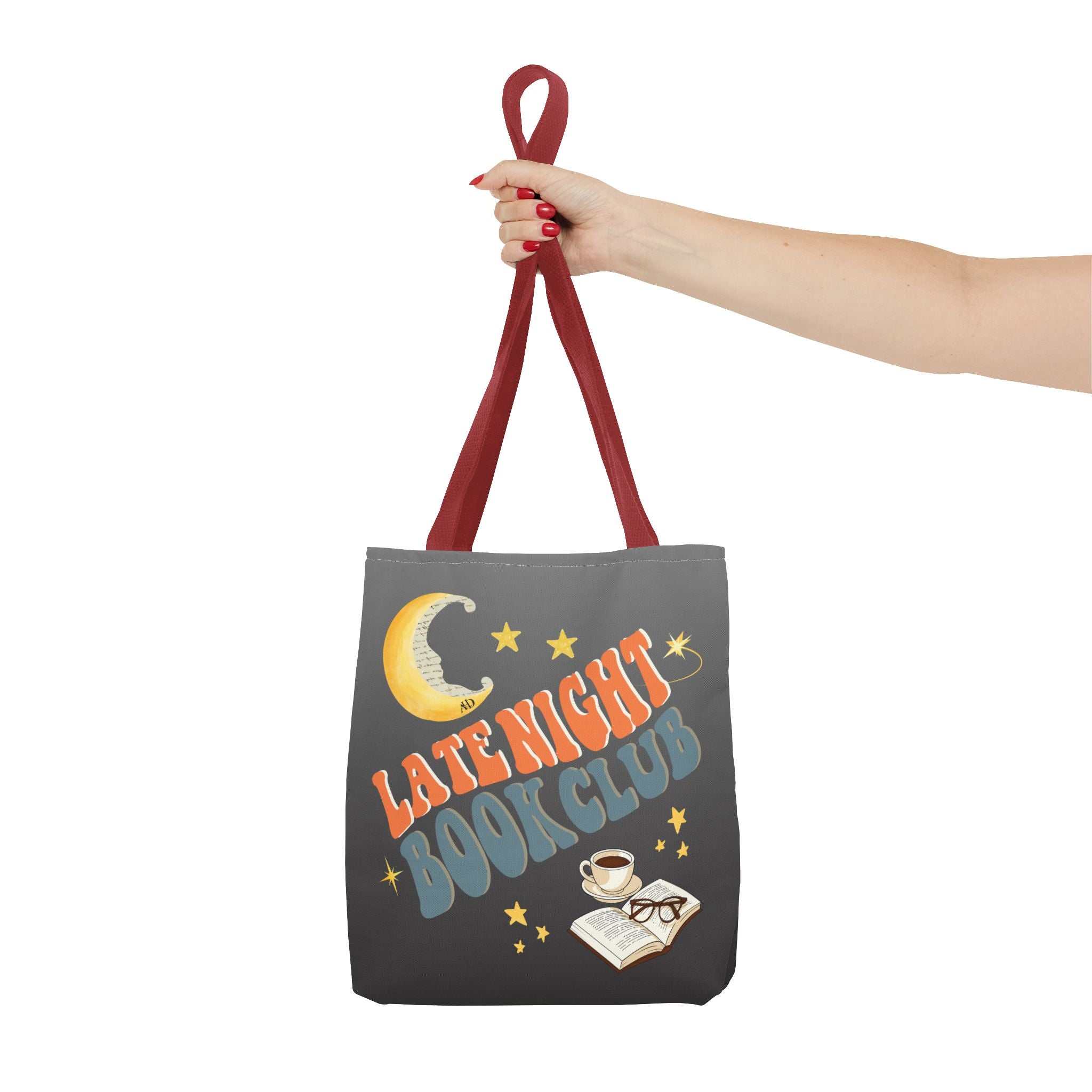 Late Night Book Club Polyester Tote Bag - Image 27