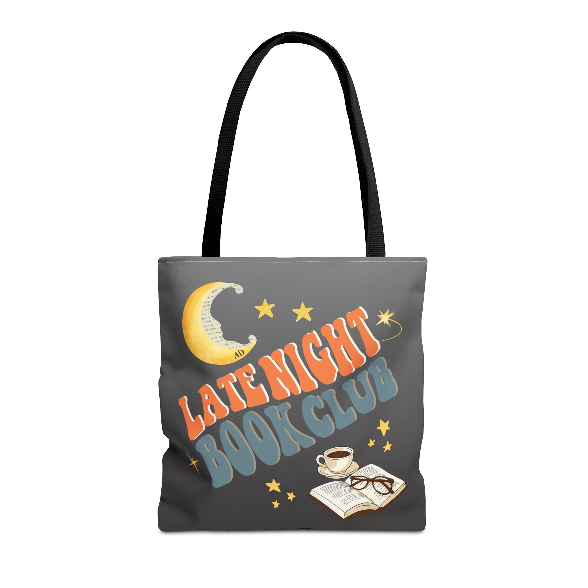 Late Night Book Club Polyester Tote Bag - Image 2