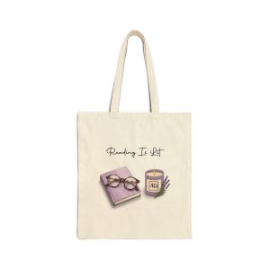 Reading Is Lit Cotton Canvas Tote Bag