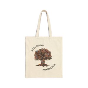 Good Day to Read a Book Cotton Canvas Tote