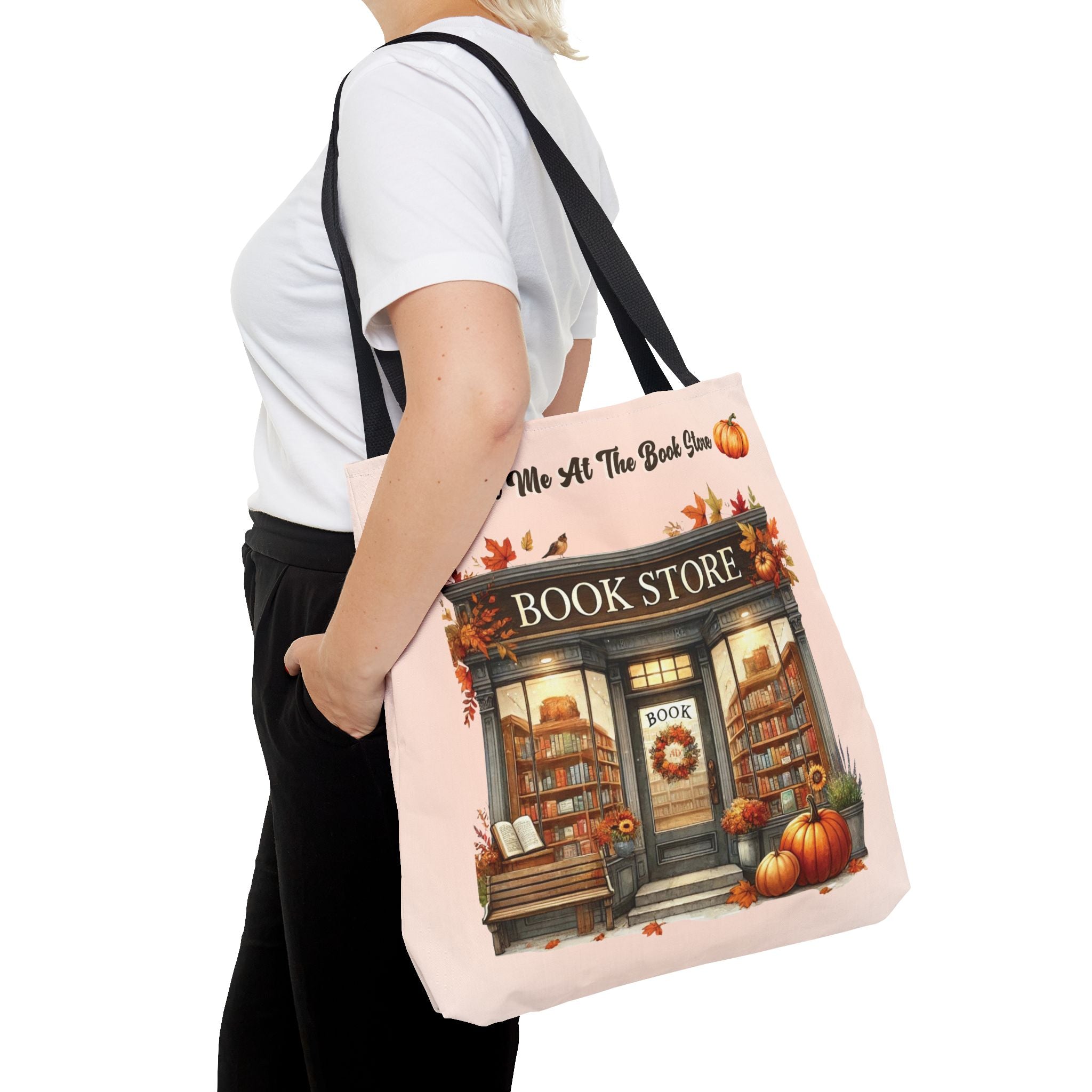 Meet Me at the Book Store Autumn Tote Bag - Image 24