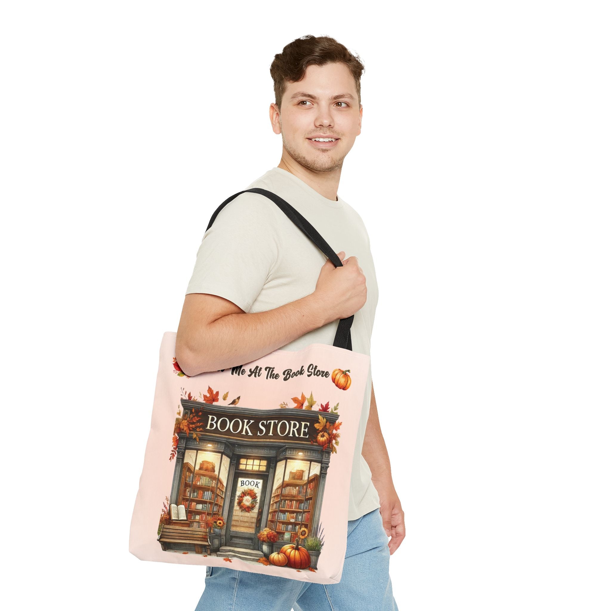 Meet Me at the Book Store Autumn Tote Bag - Image 23