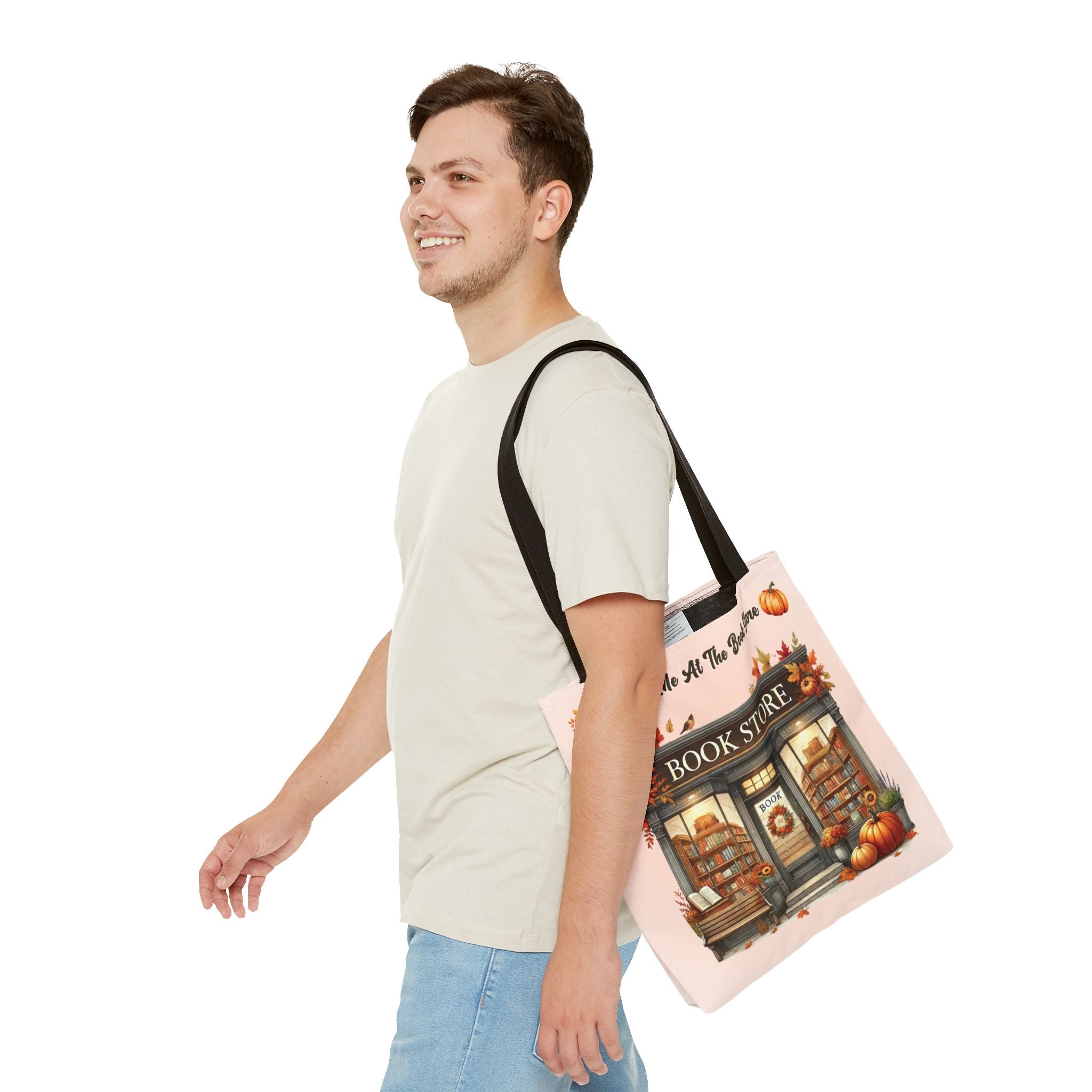 Meet Me at the Book Store Autumn Tote Bag - Image 20