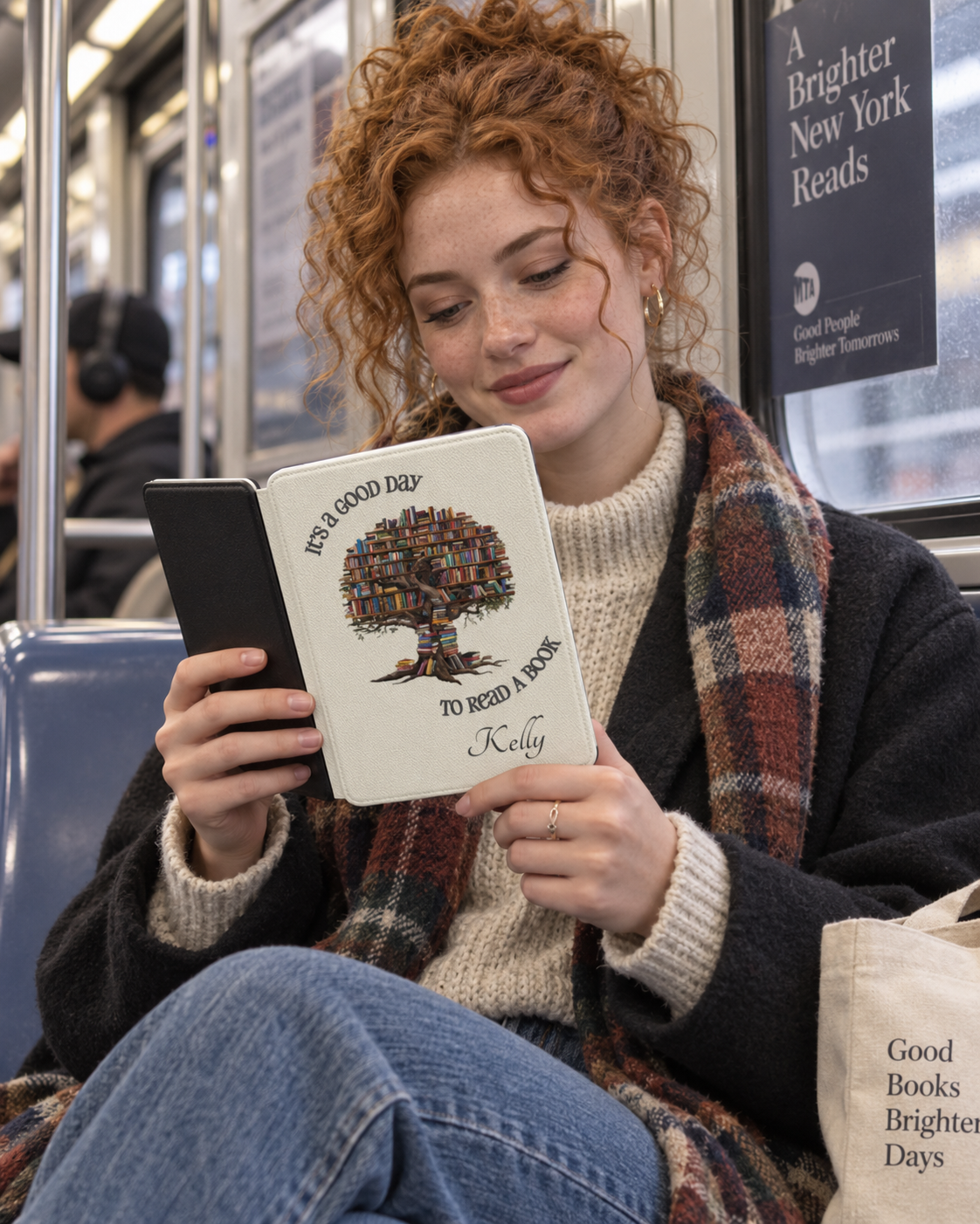 Personalized Book Tree Kindle Case - Image 4