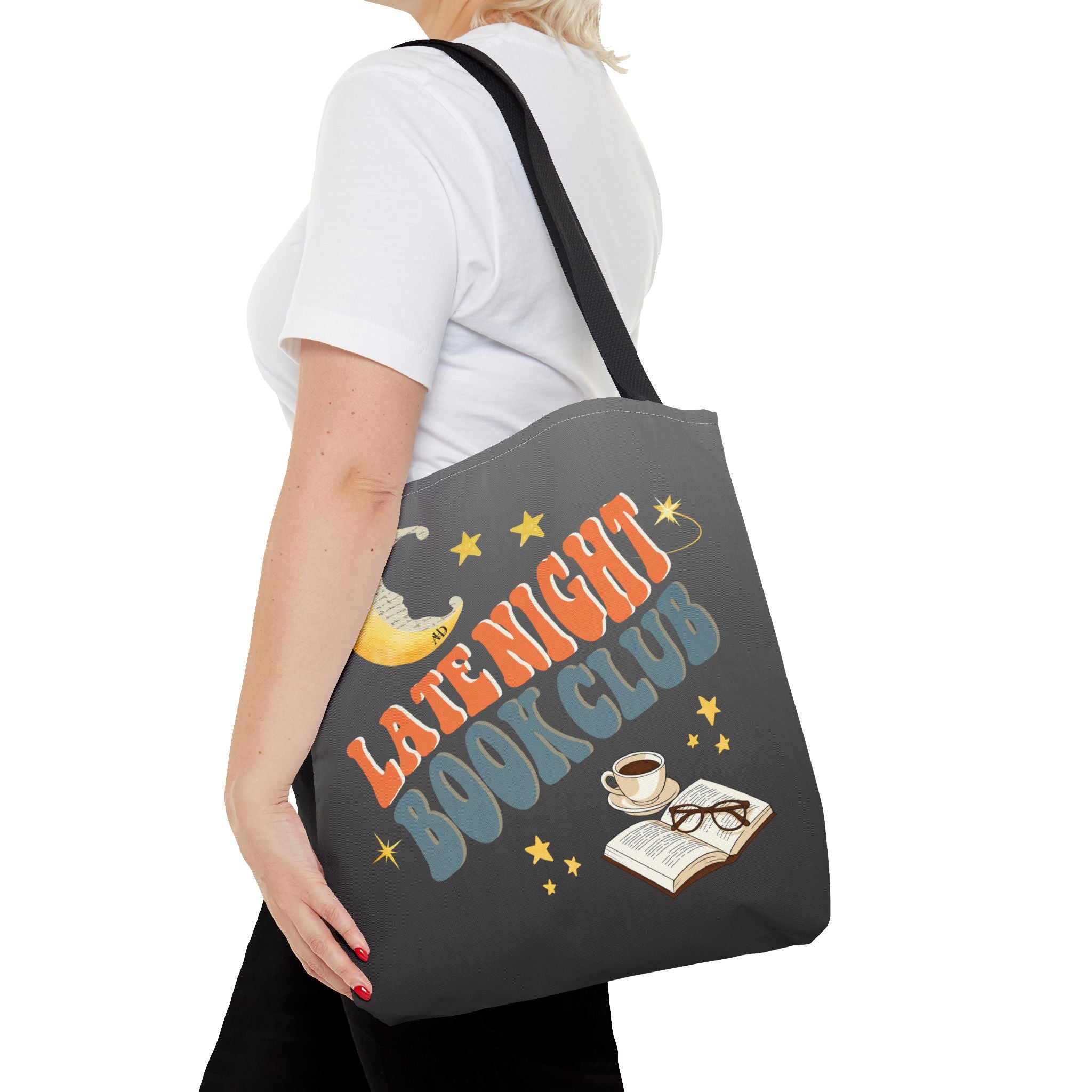Late Night Book Club Polyester Tote Bag - Image 21