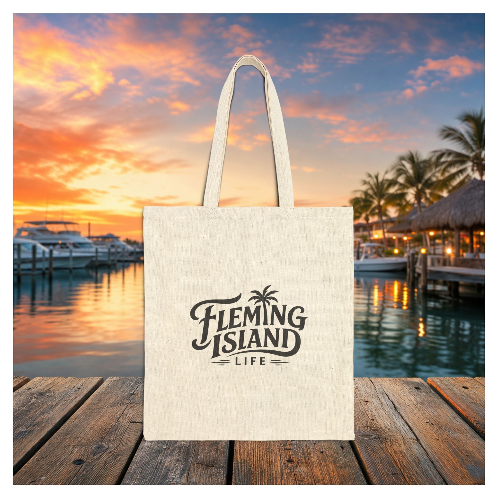 Fleming Island | Neighbors Are Meant for Day Drinking Canvas Tote | Clay County Collection