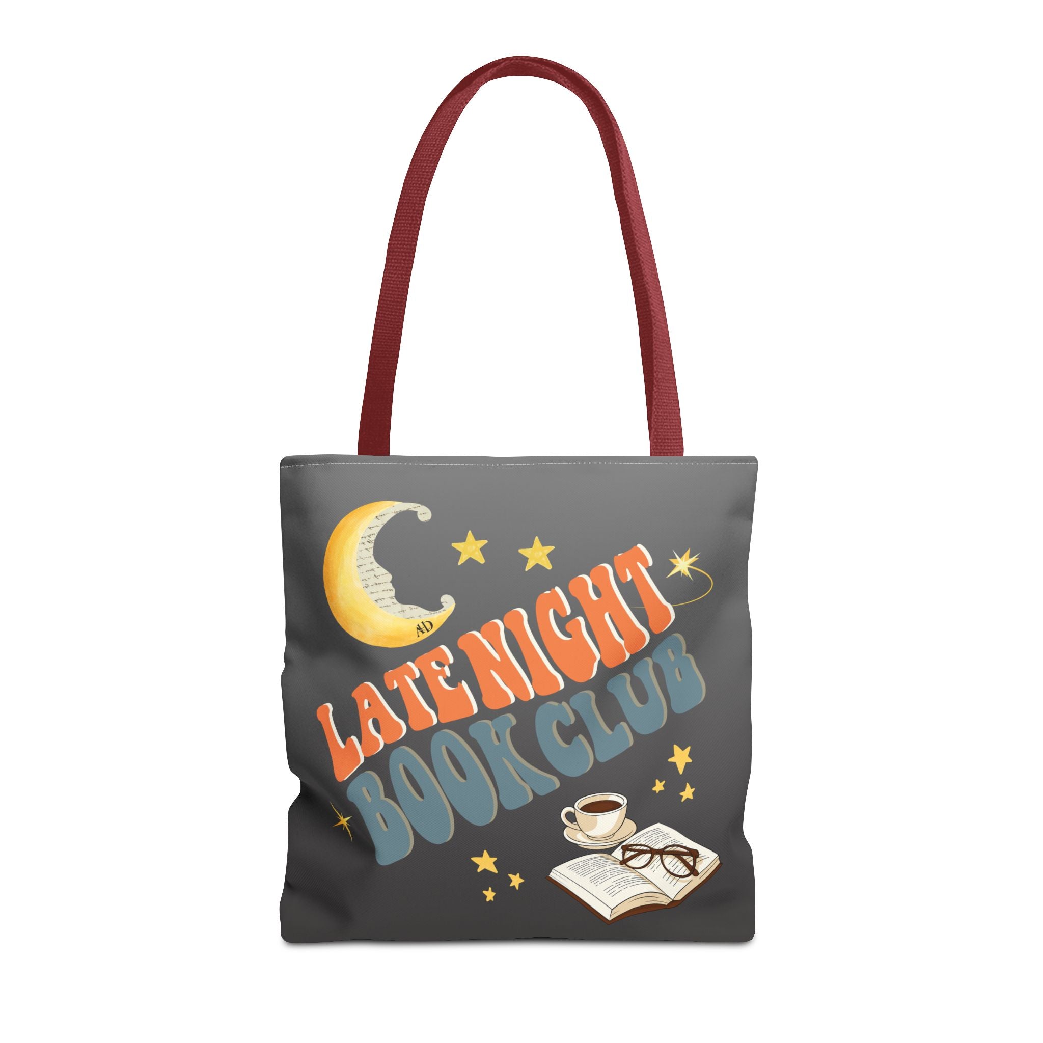 Late Night Book Club Polyester Tote Bag - Image 5