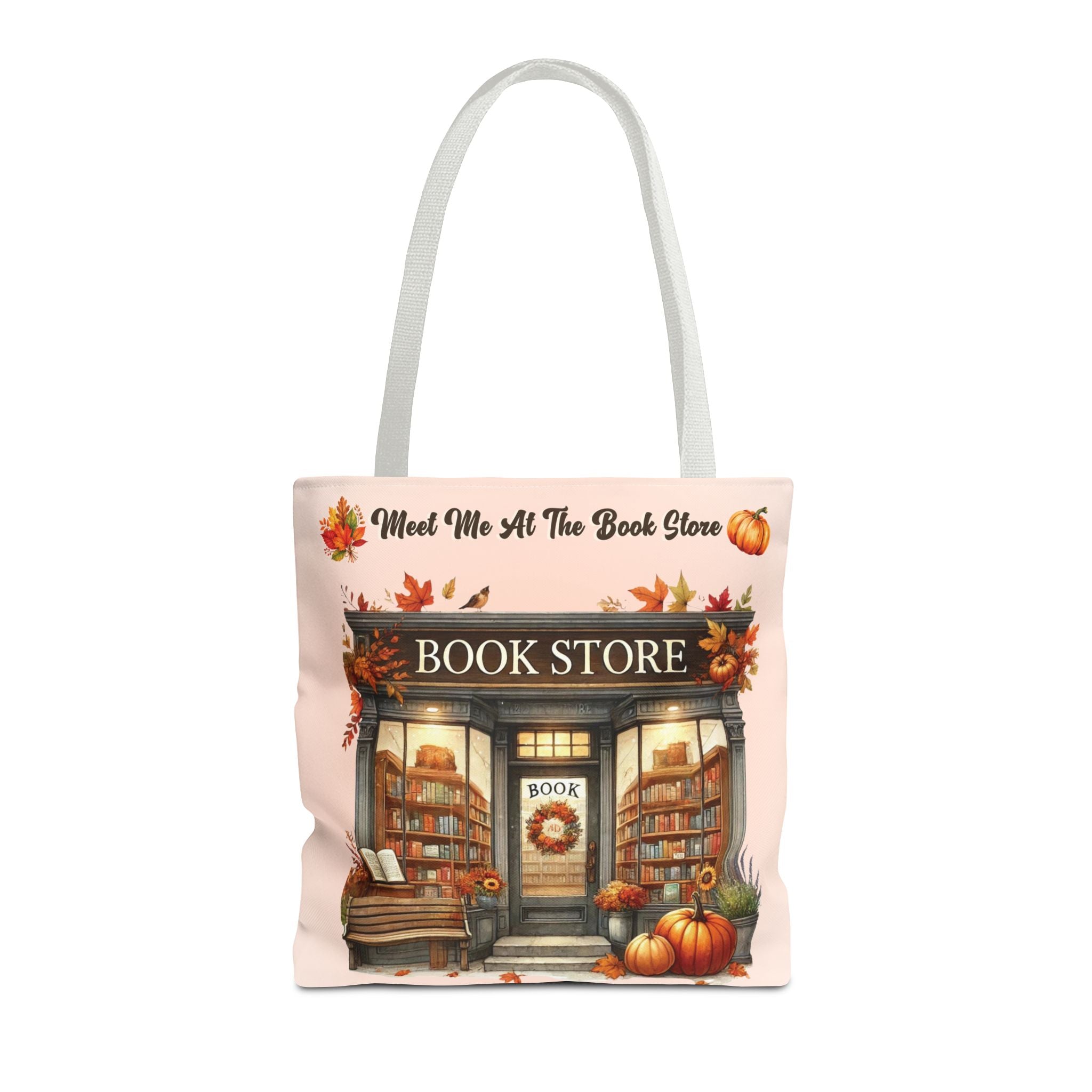 Meet Me at the Book Store Autumn Tote Bag - Image 8