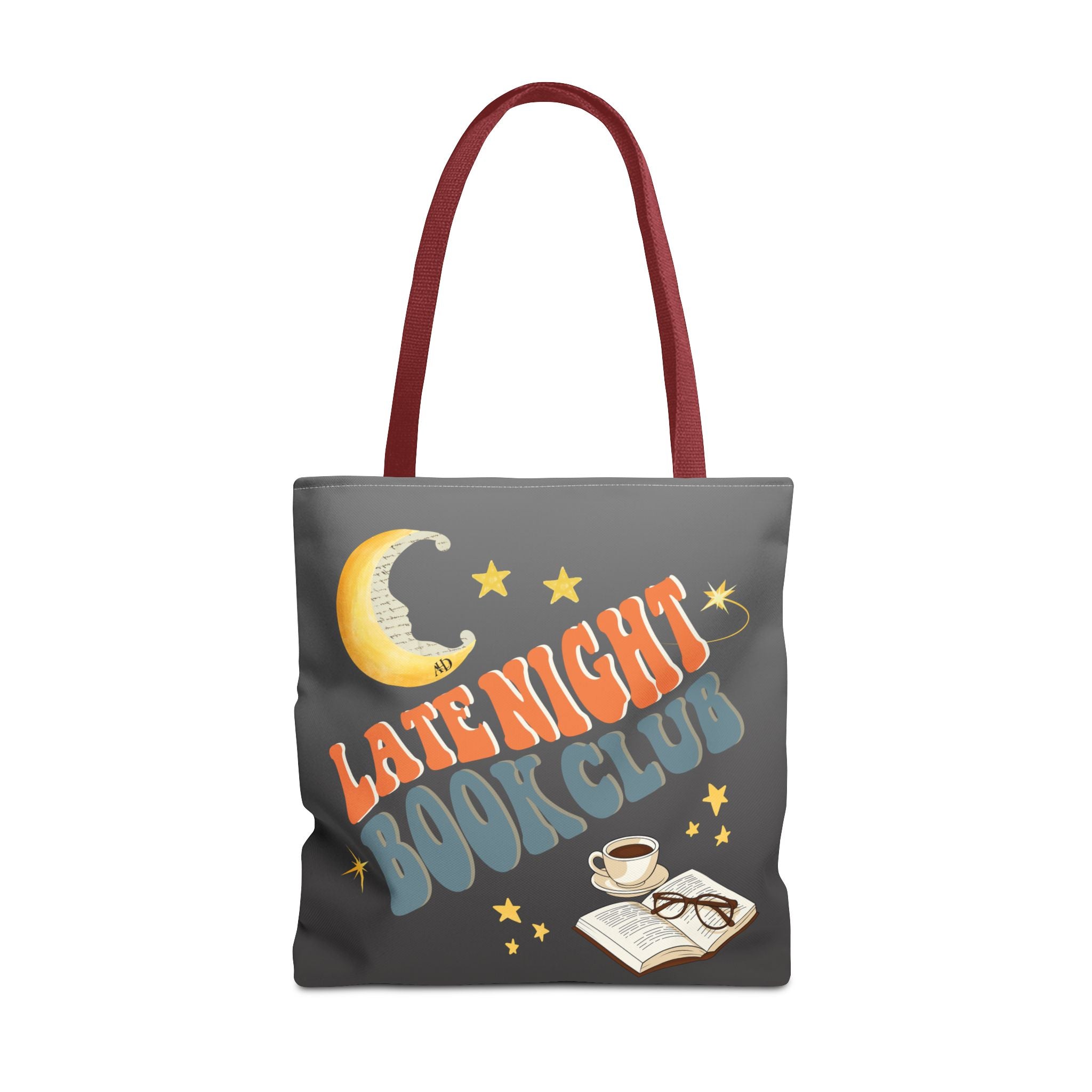Late Night Book Club Polyester Tote Bag - Image 6