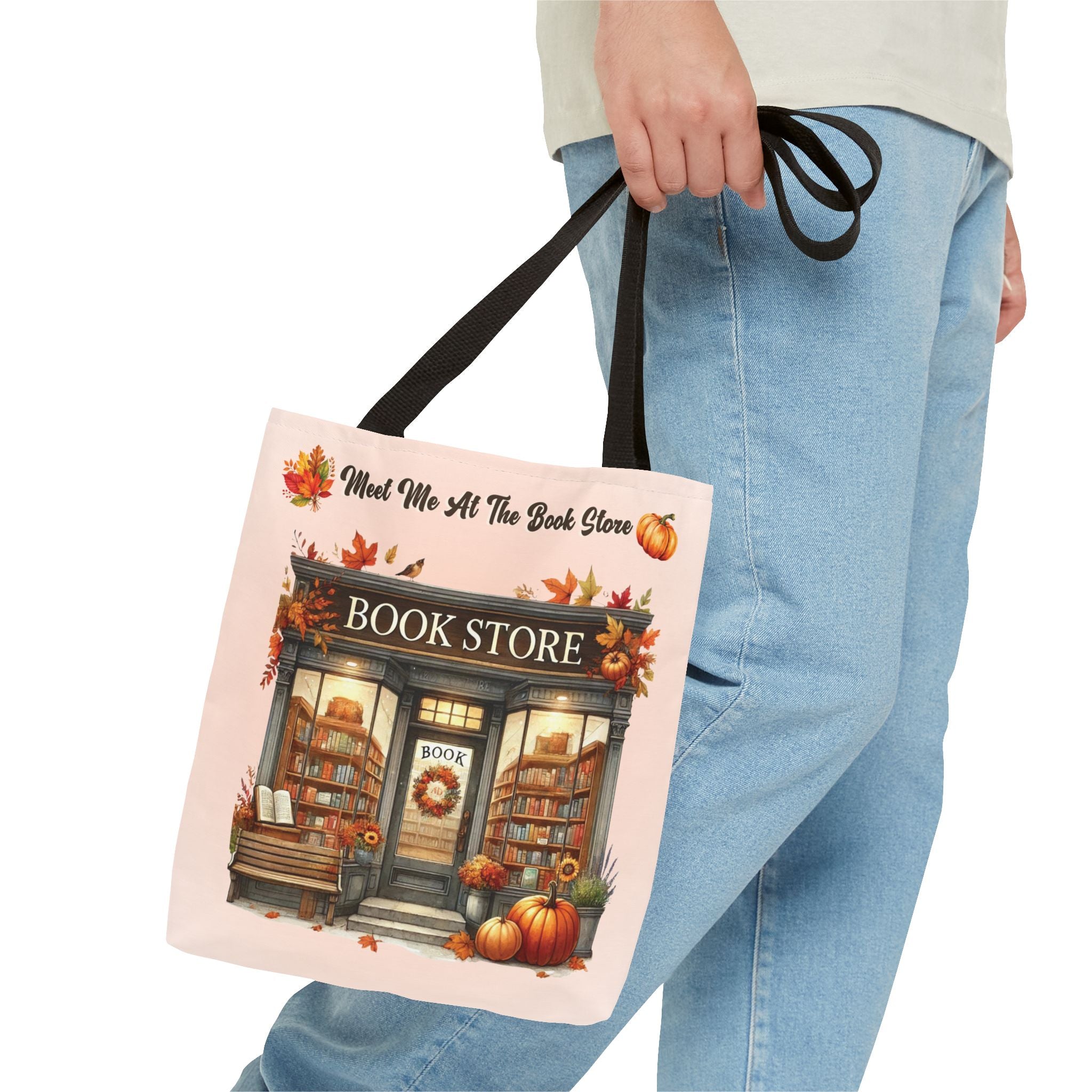 Meet Me at the Book Store Autumn Tote Bag - Image 17