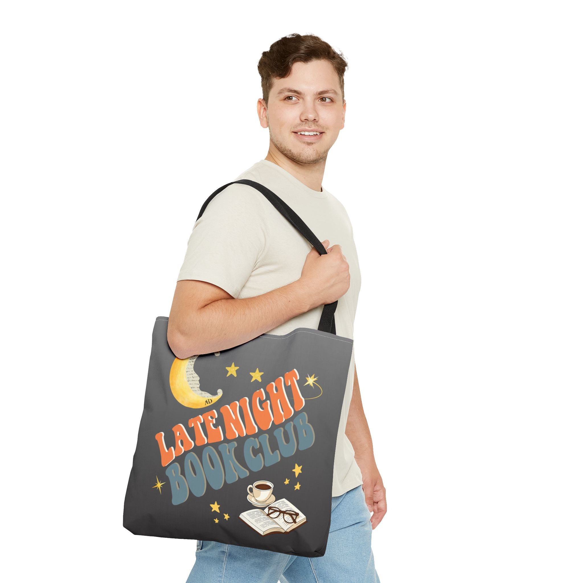 Late Night Book Club Polyester Tote Bag - Image 23