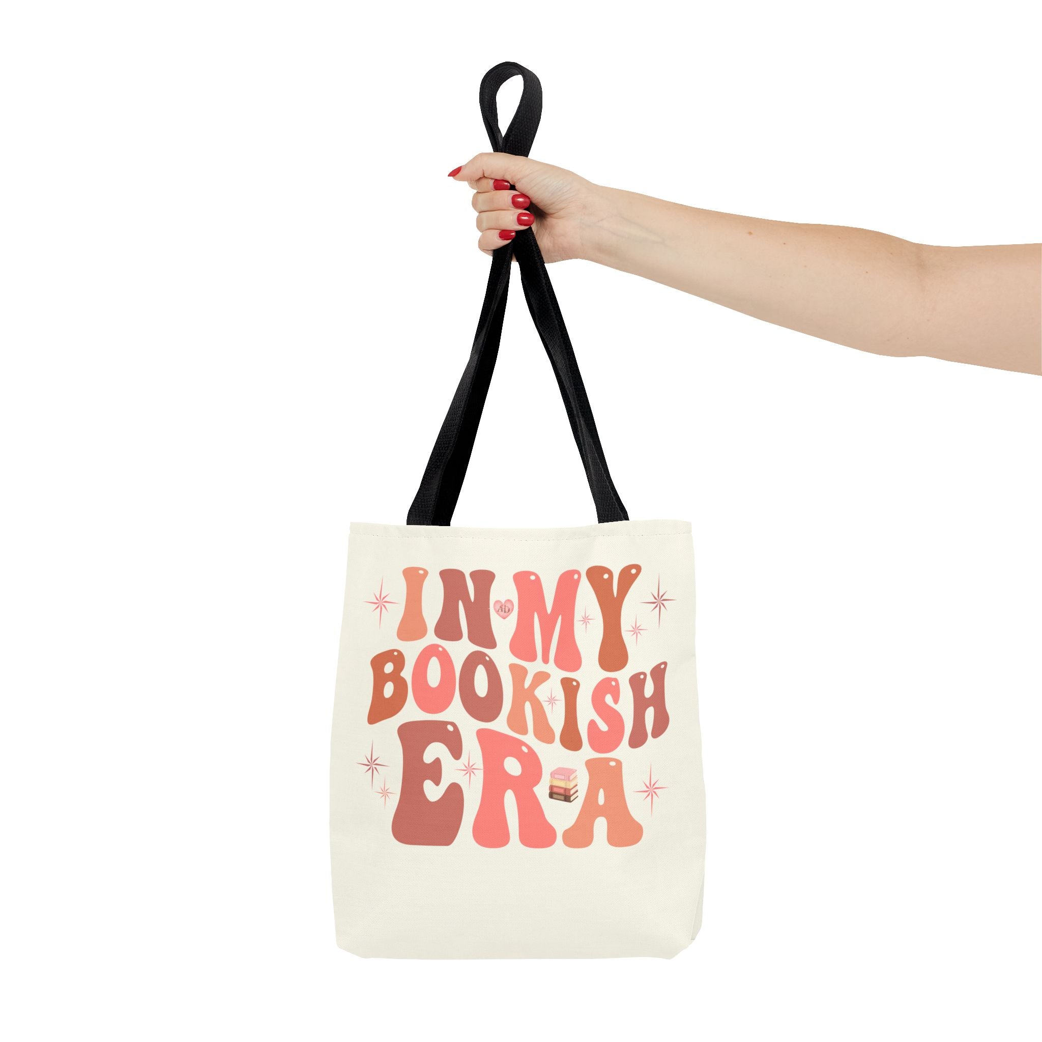In My Bookish Era Retro Polyester Tote - Image 18