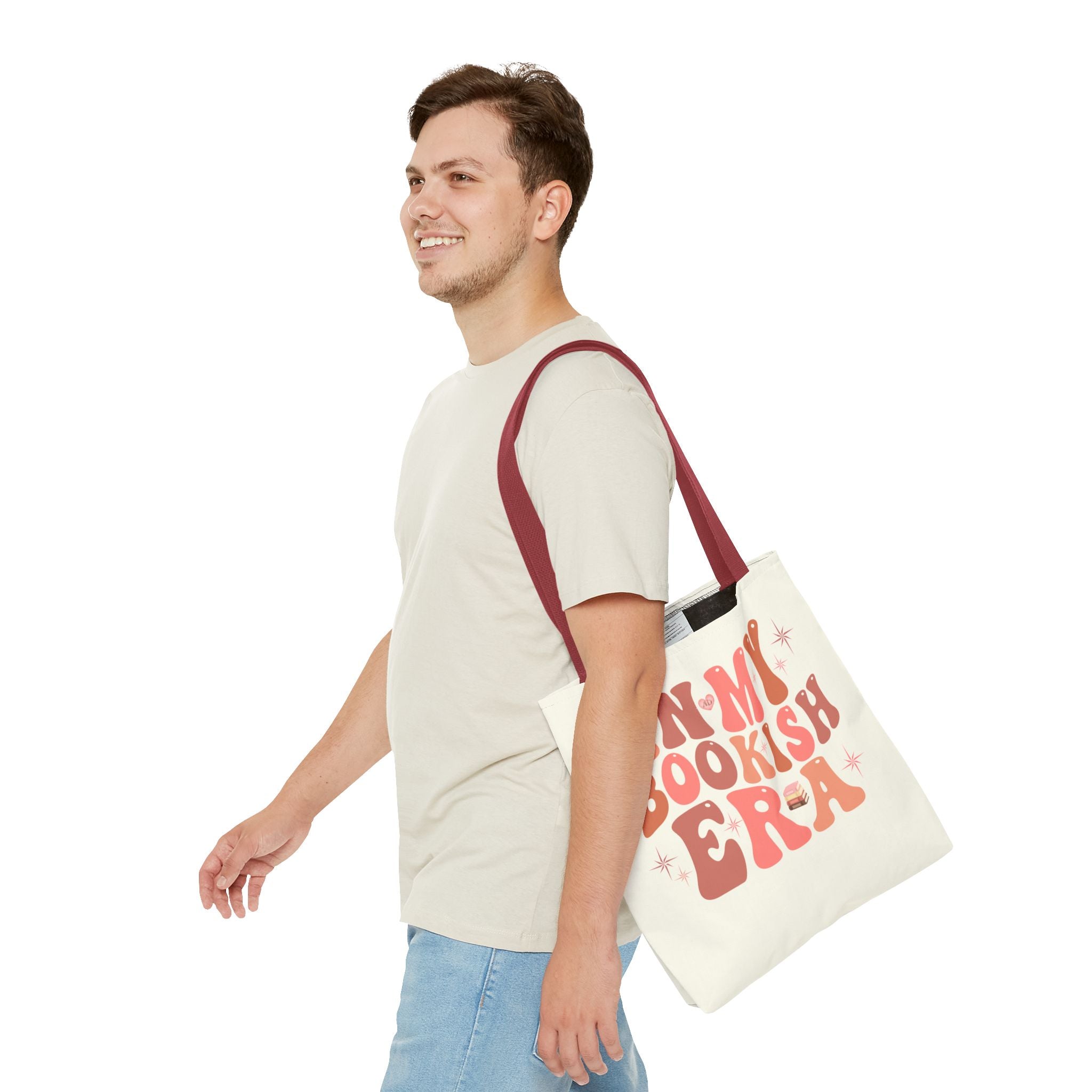 In My Bookish Era Retro Polyester Tote - Image 29