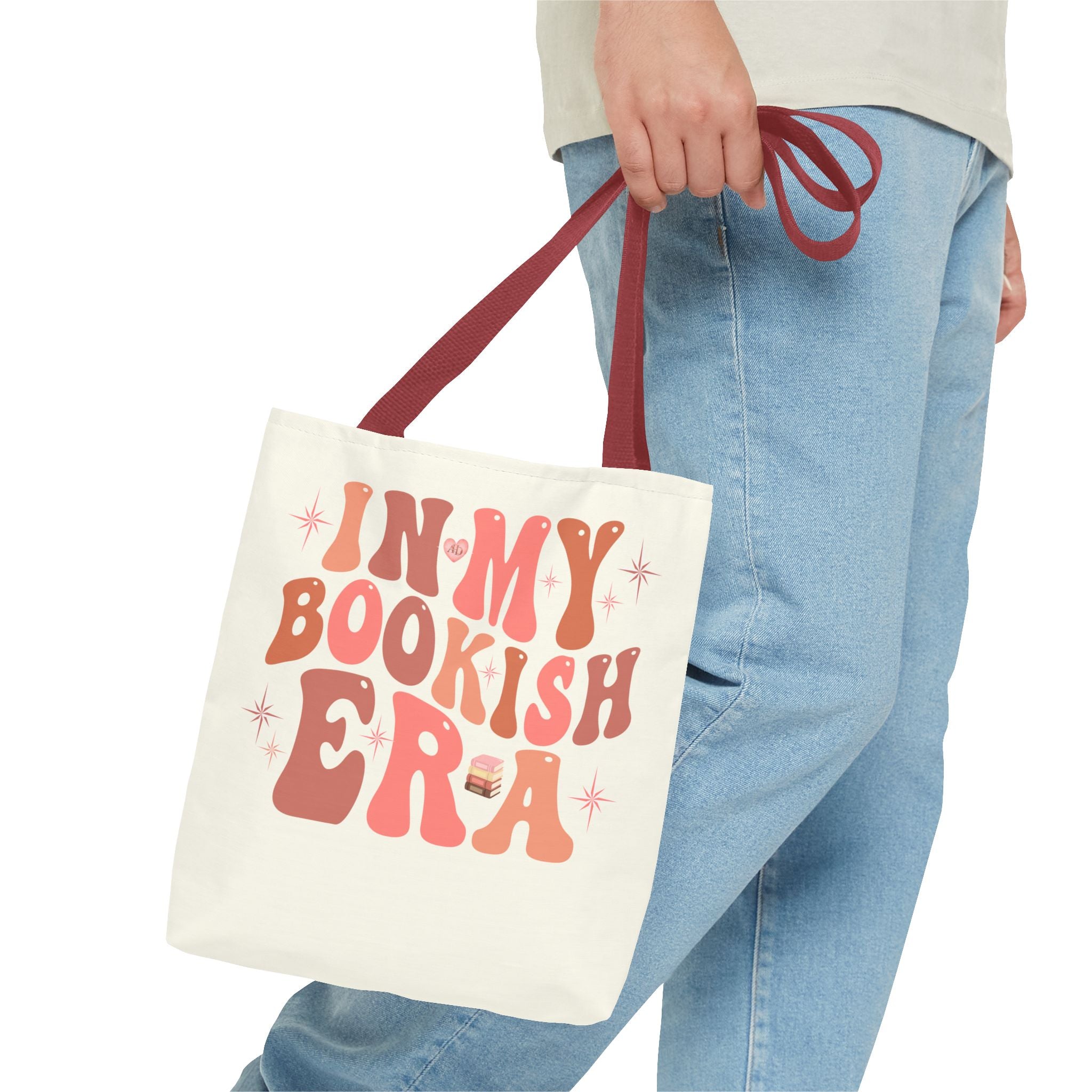In My Bookish Era Retro Polyester Tote - Image 26