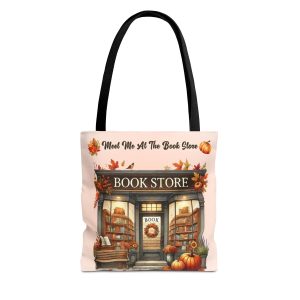 Meet Me at the Book Store Autumn Tote Bag