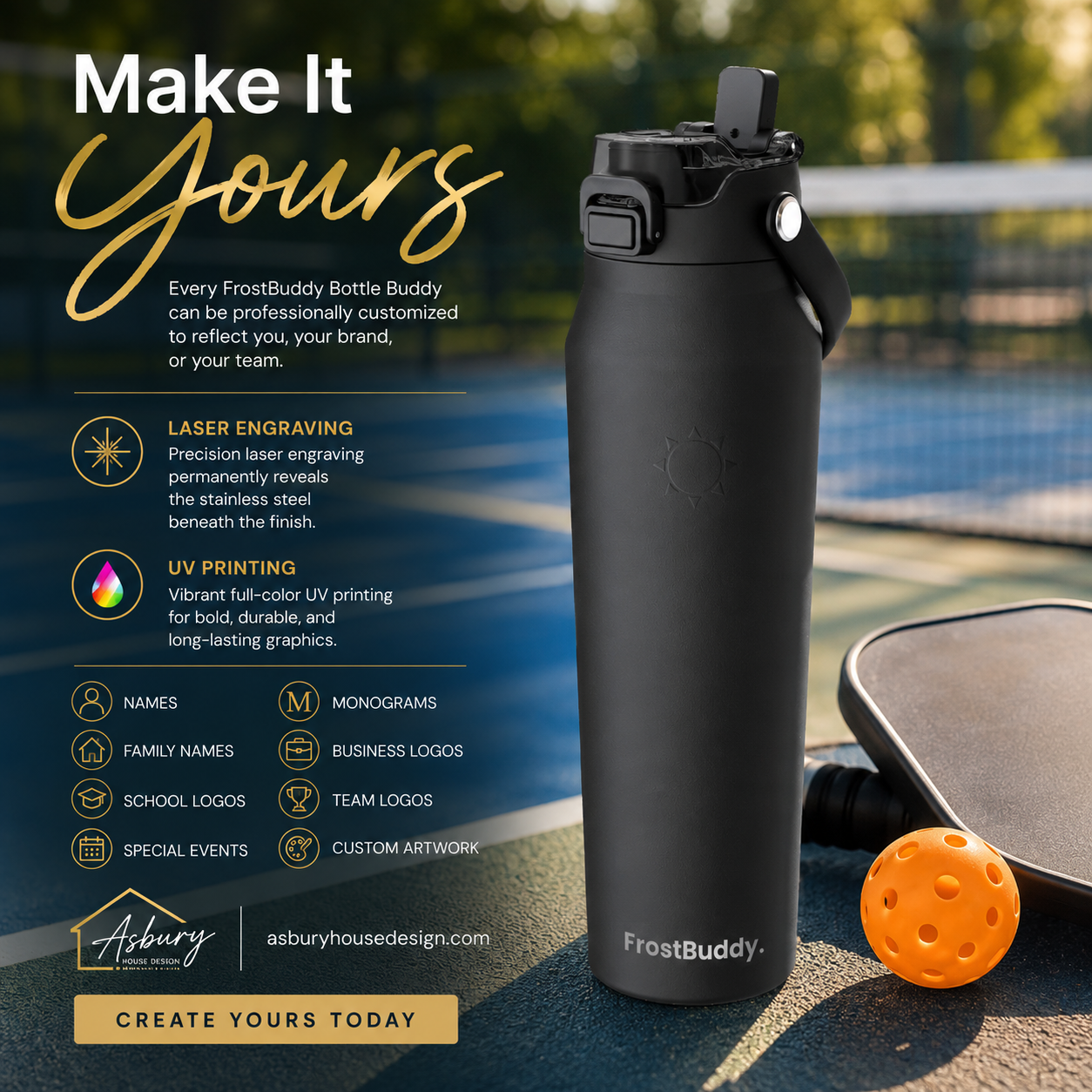 FrostBuddy Bottle Buddy 32oz - Black - Image 2