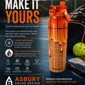 Alternative view of FrostBuddy Bottle Buddy 32oz - Basketball Drip