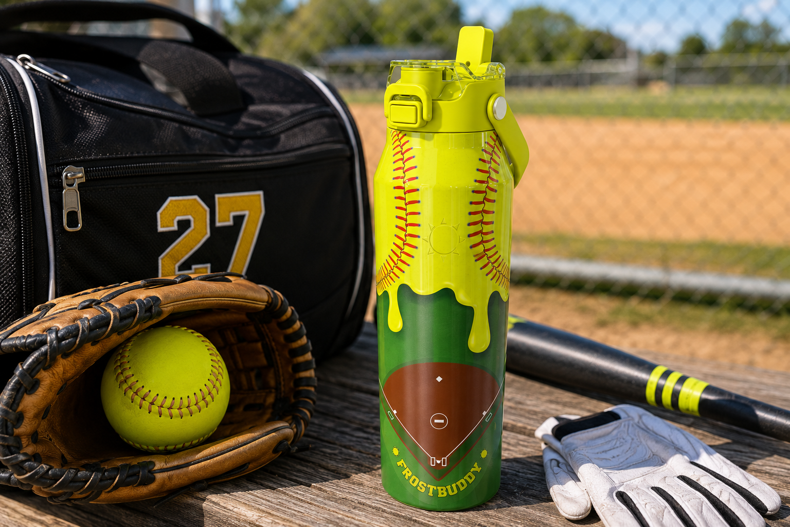 FrostBuddy Bottle Buddy 32oz - Softball Drip