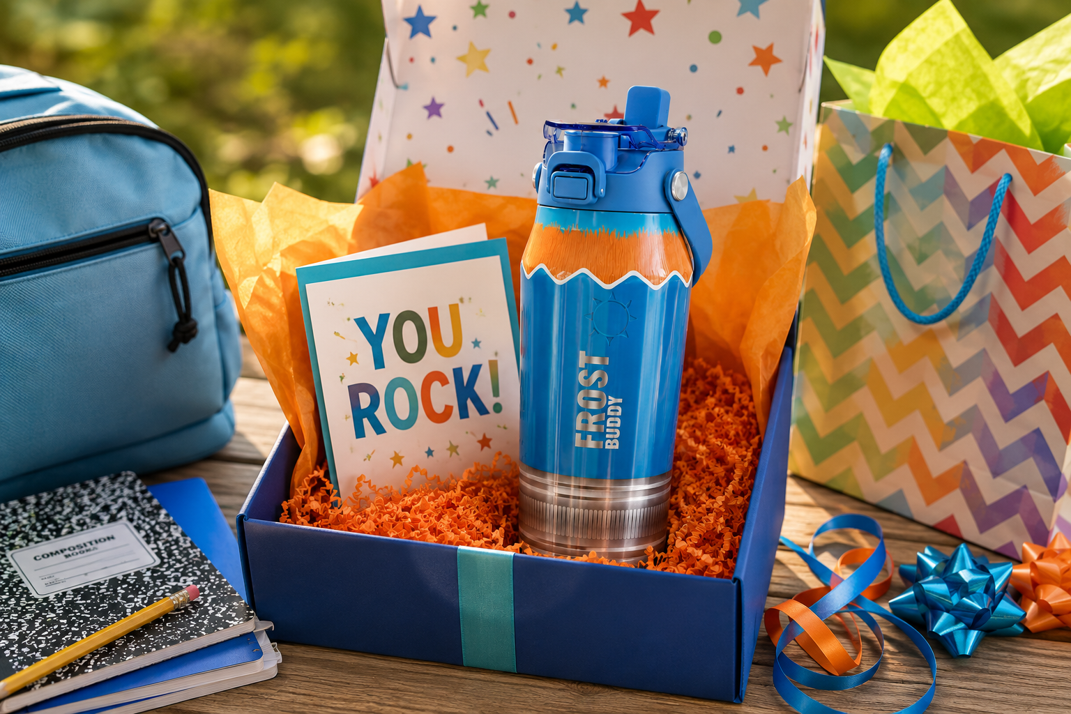 FrostBuddy Bottle Buddy 24oz - Blue Pencil - Image 3