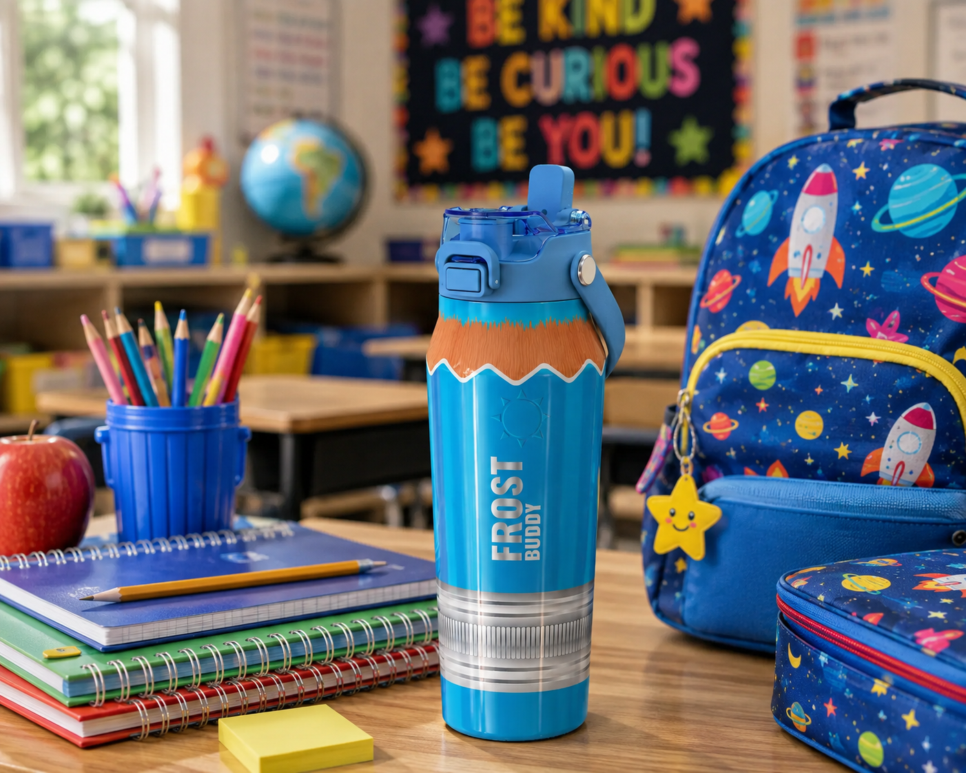 FrostBuddy Bottle Buddy 24oz - Blue Pencil