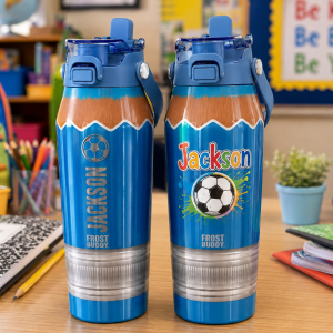 Alternative view of FrostBuddy Bottle Buddy 24oz - Blue Pencil