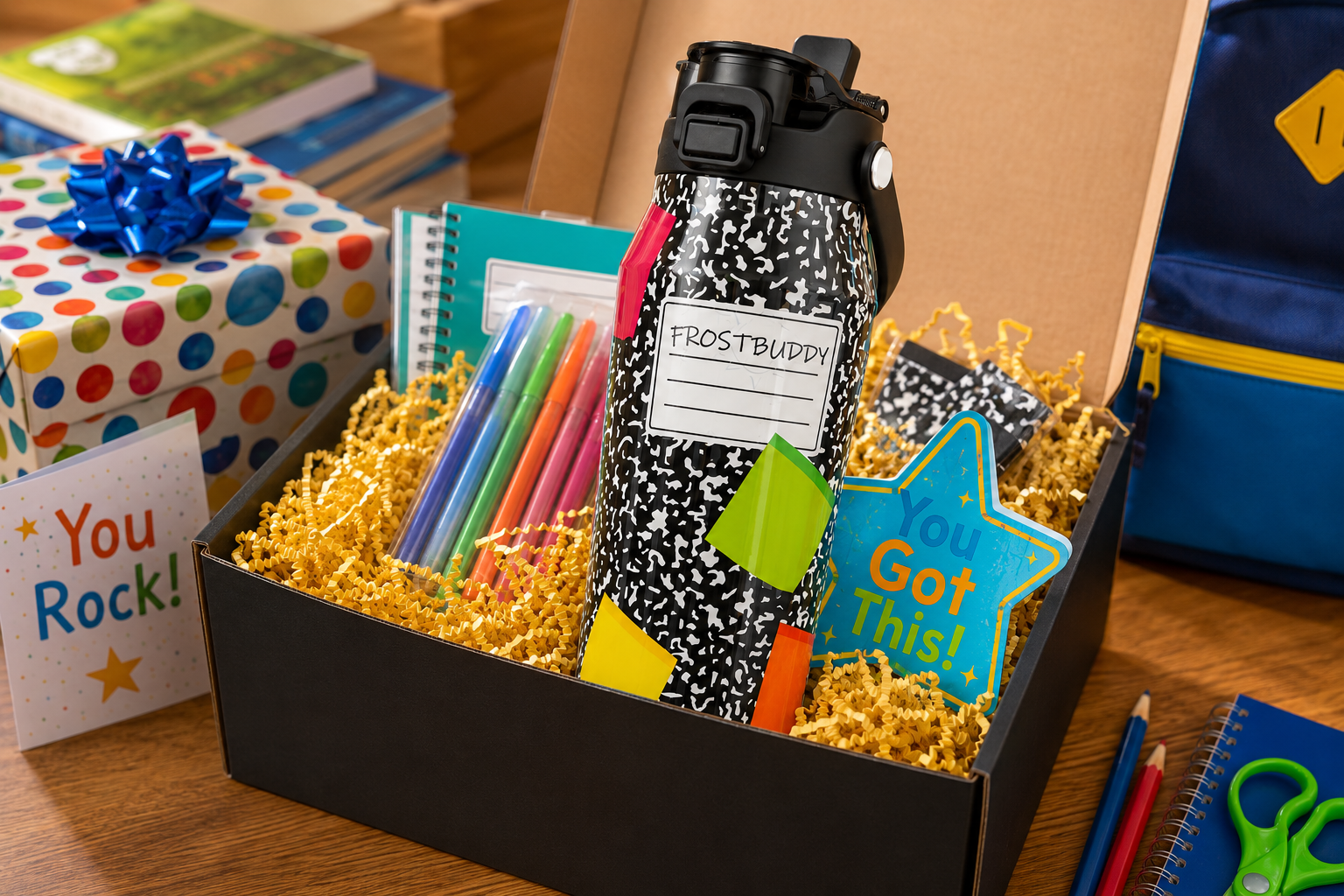 FrostBuddy Bottle Buddy 24oz - Composition Notebook - Image 2
