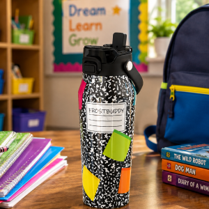 FrostBuddy Bottle Buddy 24oz - Composition Notebook