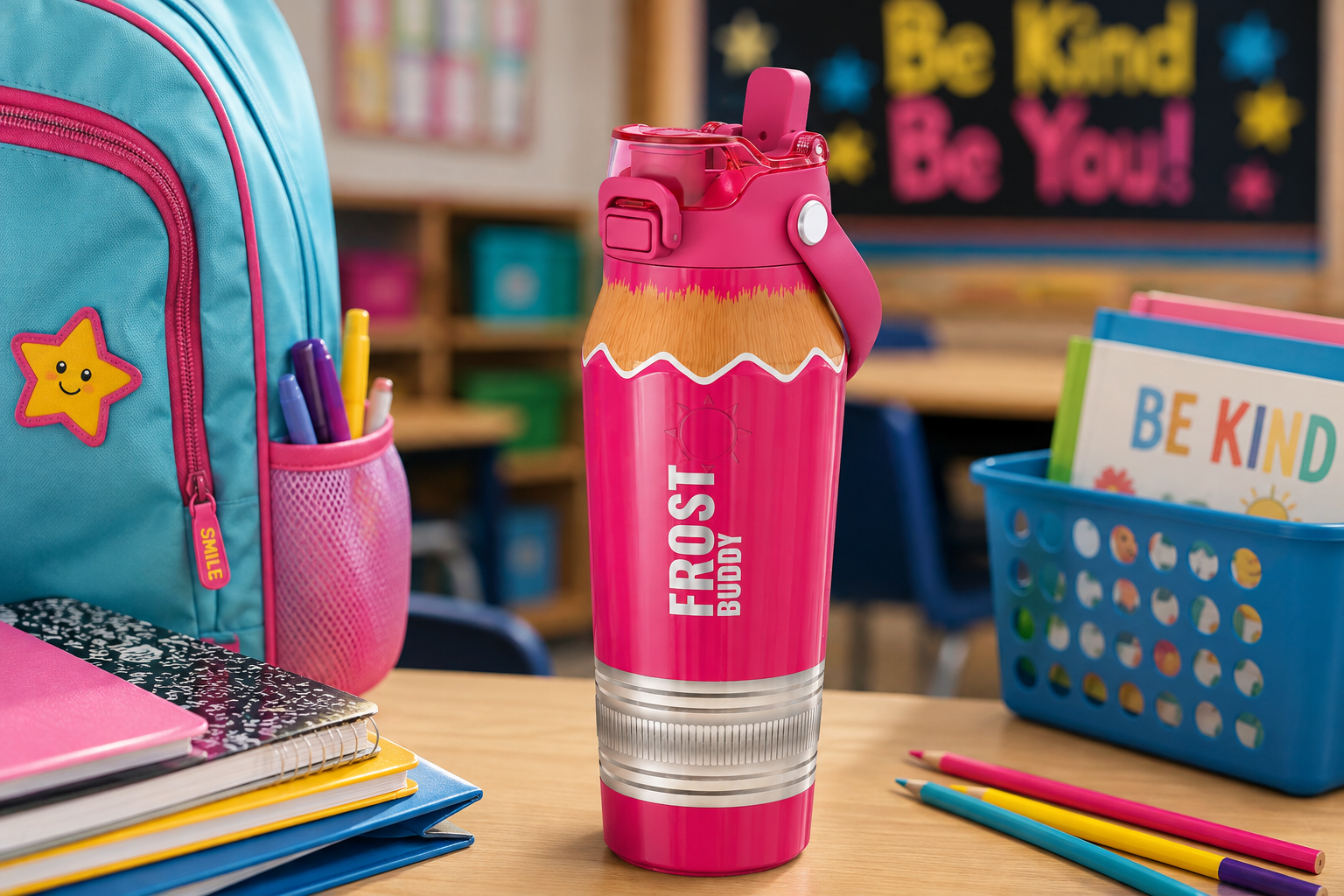 FrostBuddy Bottle Buddy 24oz - Pink Pencil