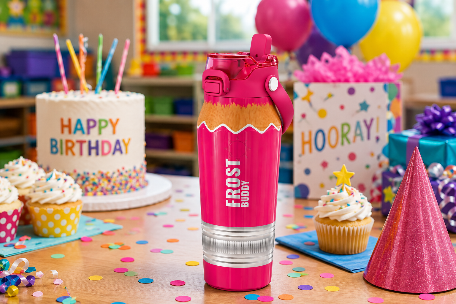FrostBuddy Bottle Buddy 24oz - Pink Pencil - Image 3