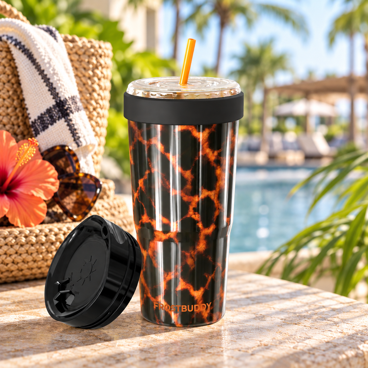 FrostBuddy To-Go Buddy 30oz - Amber Tortoise - Image 4