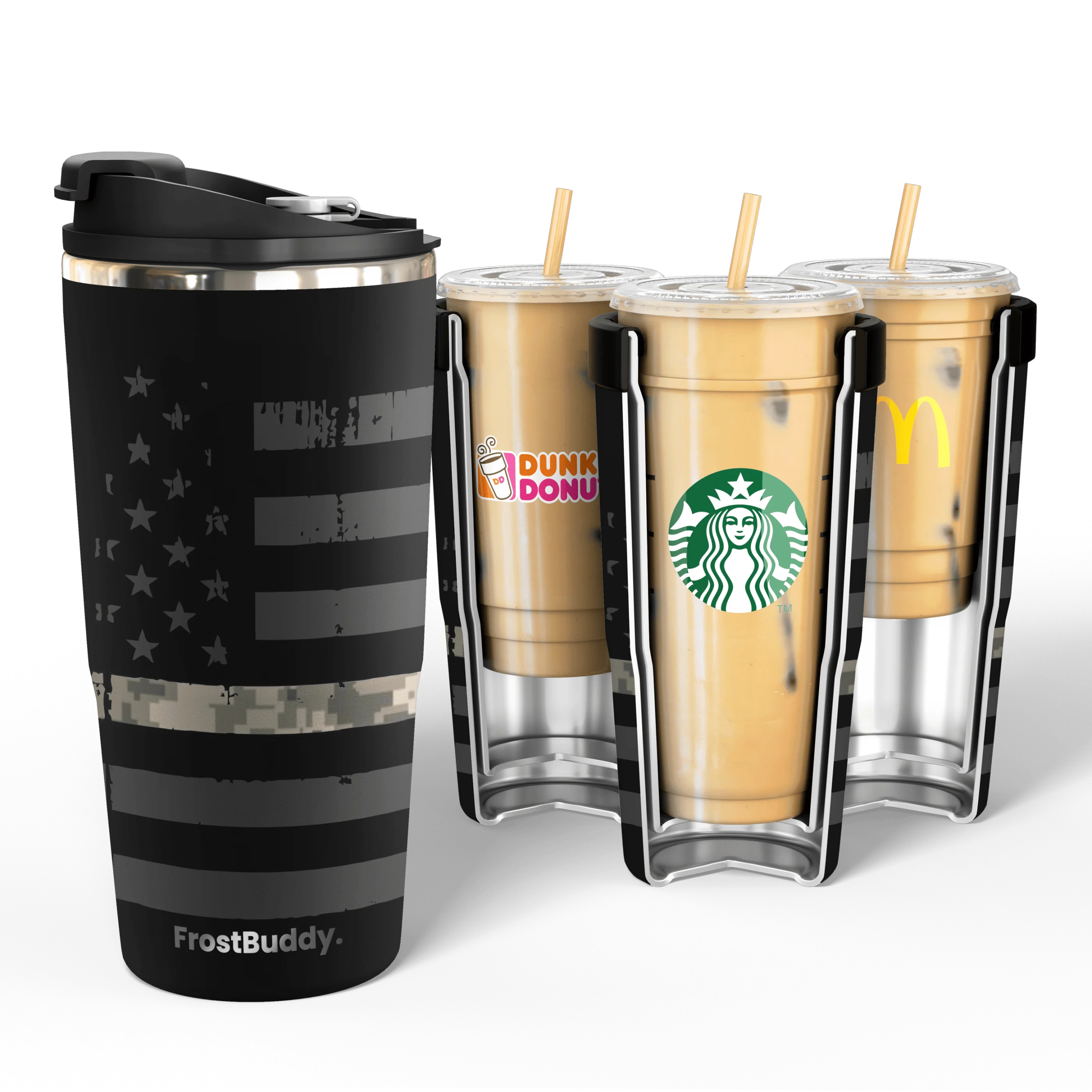 FrostBuddy To-Go Buddy 30oz - Armed Forces Black - Image 3