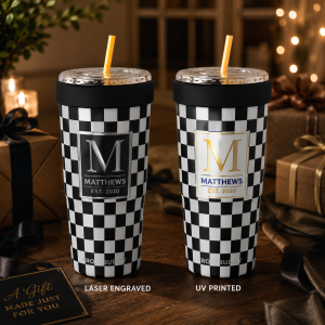 Alternative view of FrostBuddy To-Go Buddy 30oz - Black & White Checkered