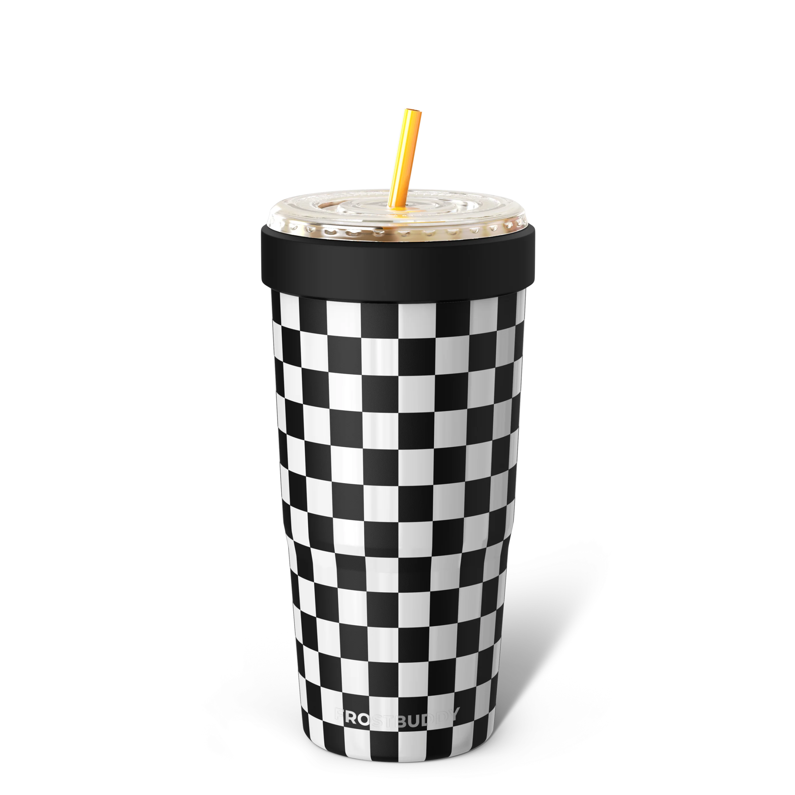 FrostBuddy To-Go Buddy 30oz - Black & White Checkered - Image 4