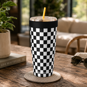 FrostBuddy To-Go Buddy 30oz - Black & White Checkered