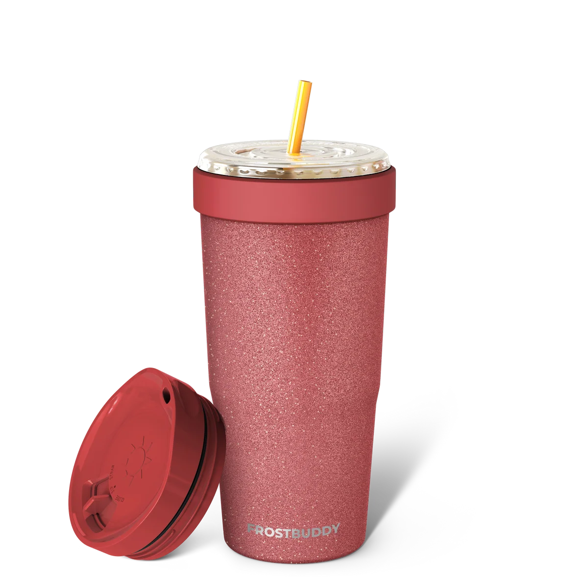 FrostBuddy To-Go Buddy 30oz - Burgundy Glitz - Image 5