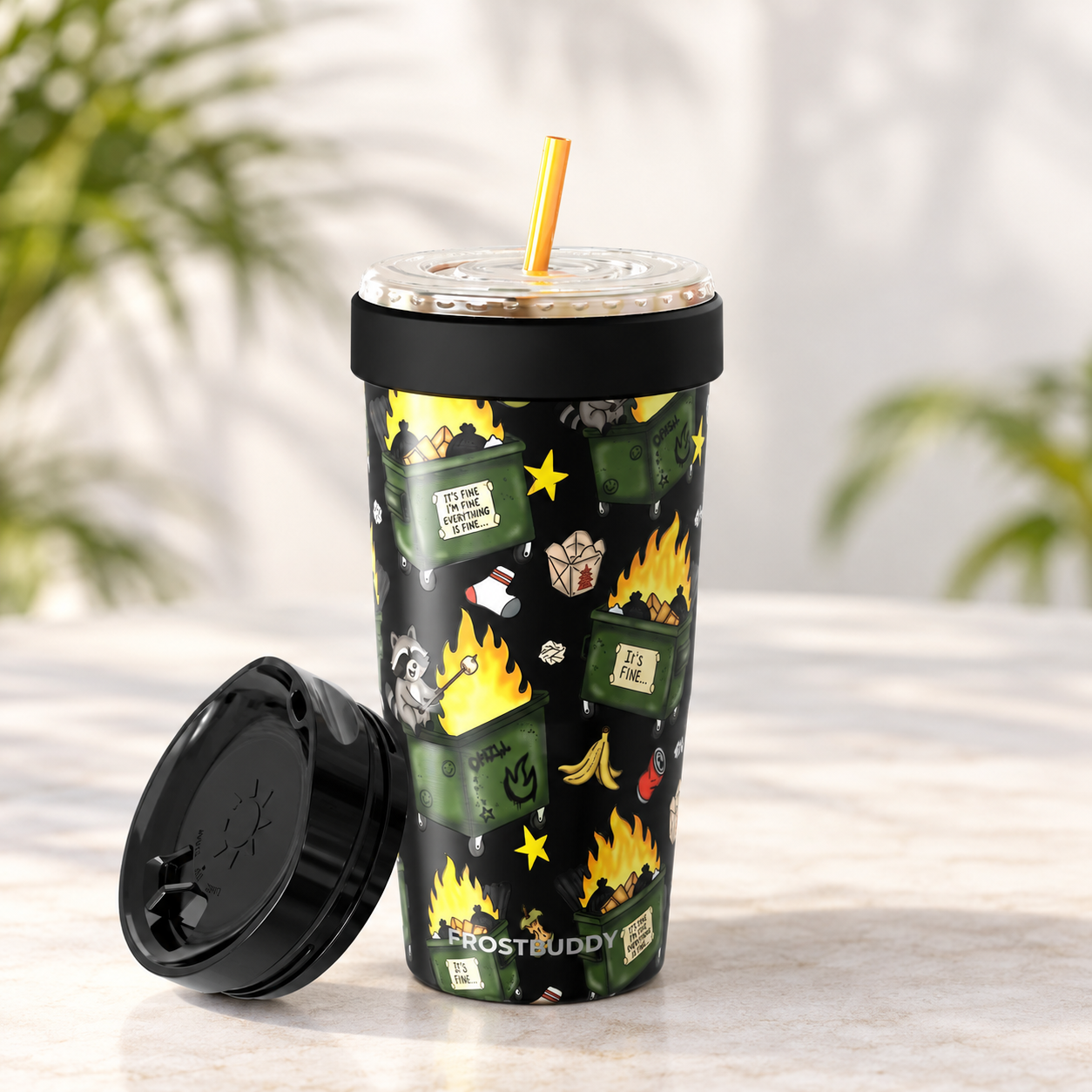 FrostBuddy To-Go Buddy 30oz - Dumpster Fire - Image 3