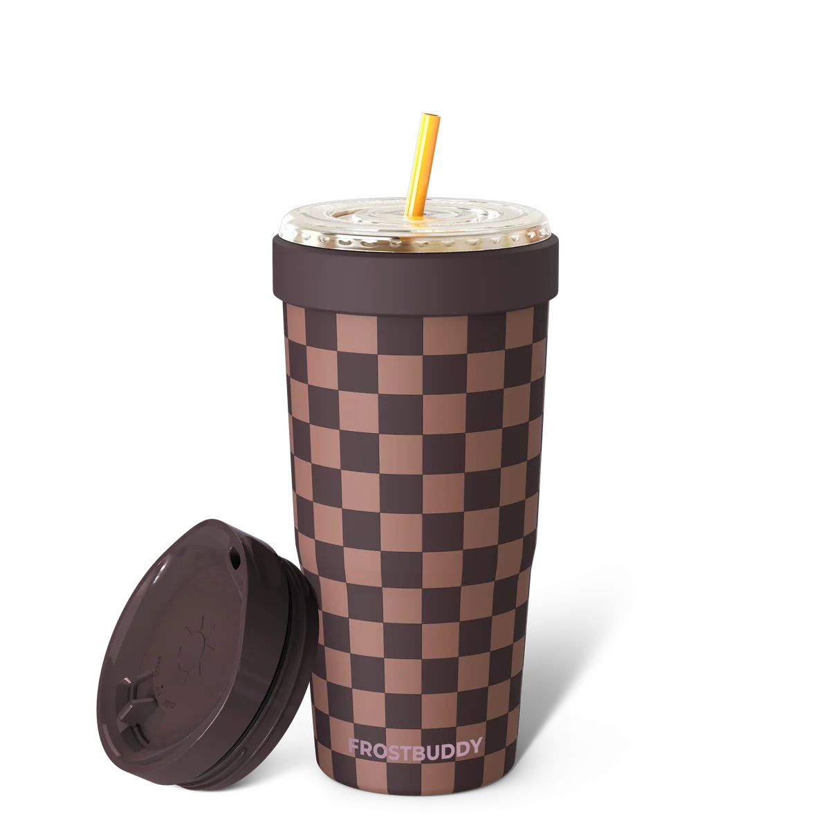 FrostBuddy To-Go Buddy 30oz - Espresso Checkered - Image 5