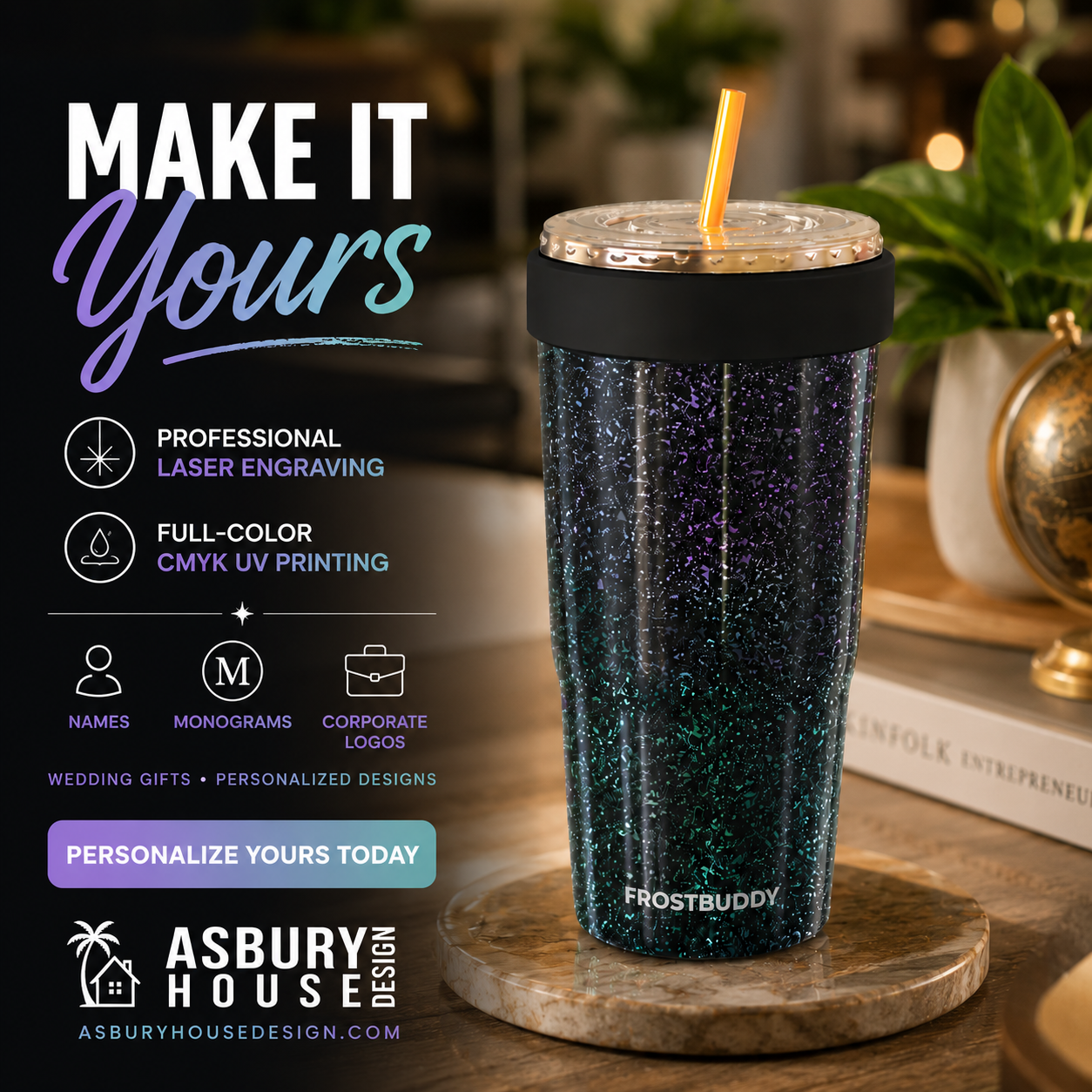 FrostBuddy To-Go Buddy 30oz - Mermaid - Image 3