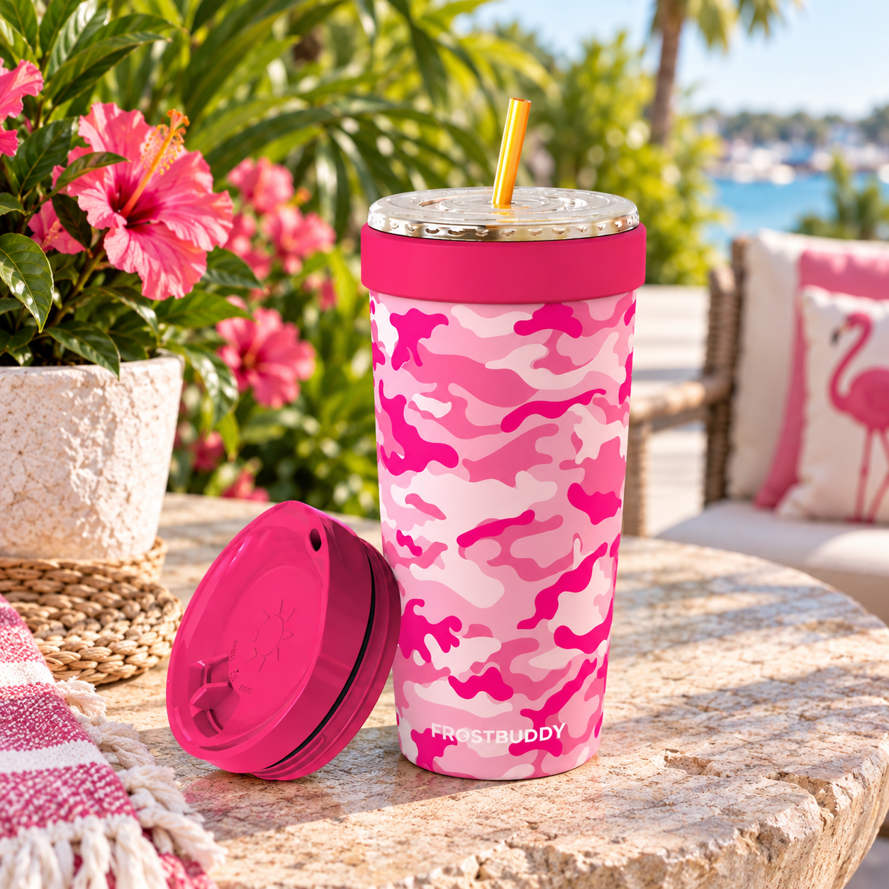 FrostBuddy To-Go Buddy 30oz - Pink Camo - Image 4