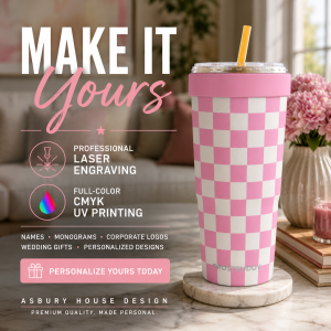Alternative view of FrostBuddy To-Go Buddy 30oz - Pink Checkered
