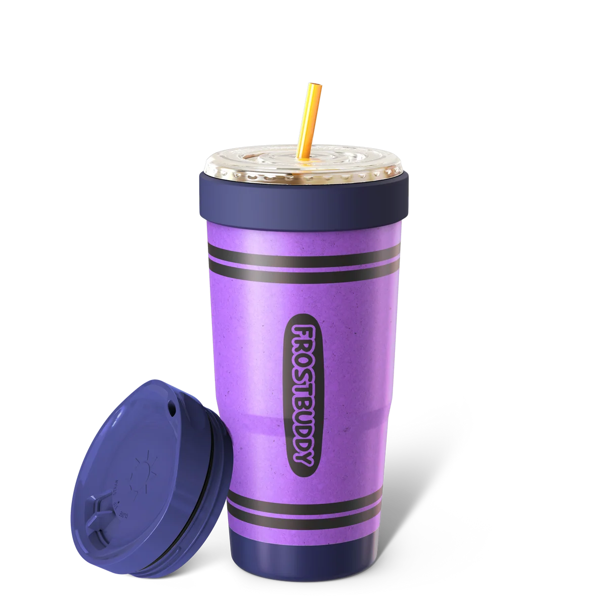 FrostBuddy To-Go Buddy 30oz - Purple Crayon - Image 4
